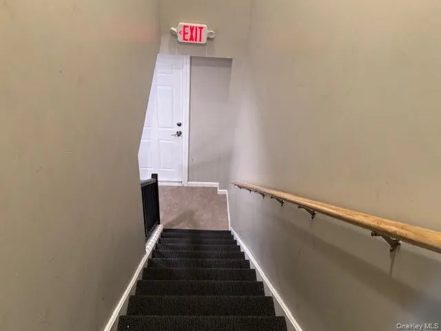 Stairway into the apartment. Stairway into the apartment.