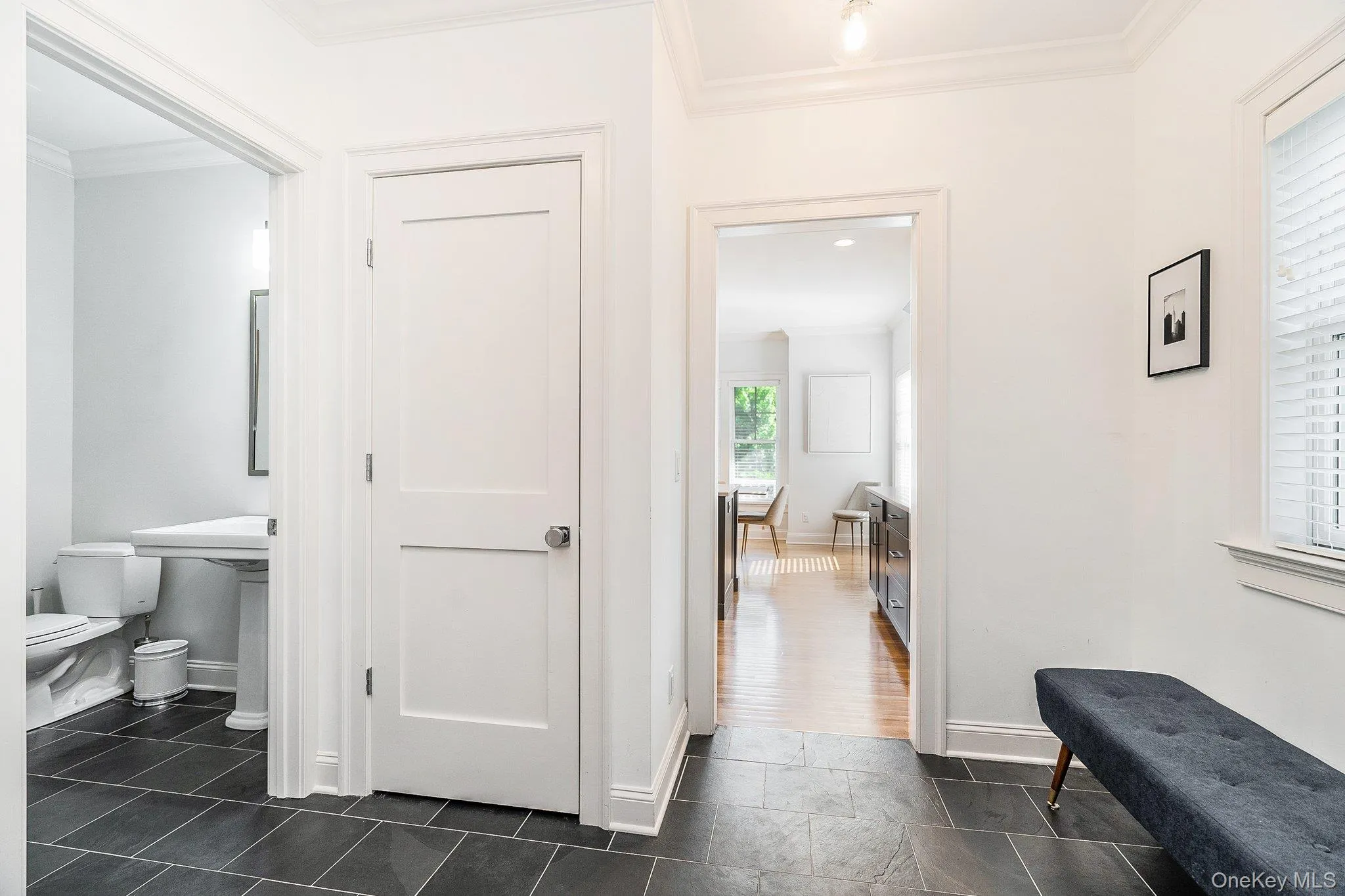 Mudroom with Powder Room and Access to Attached Garage Mudroom with Powder Room and Access to Attached Garage