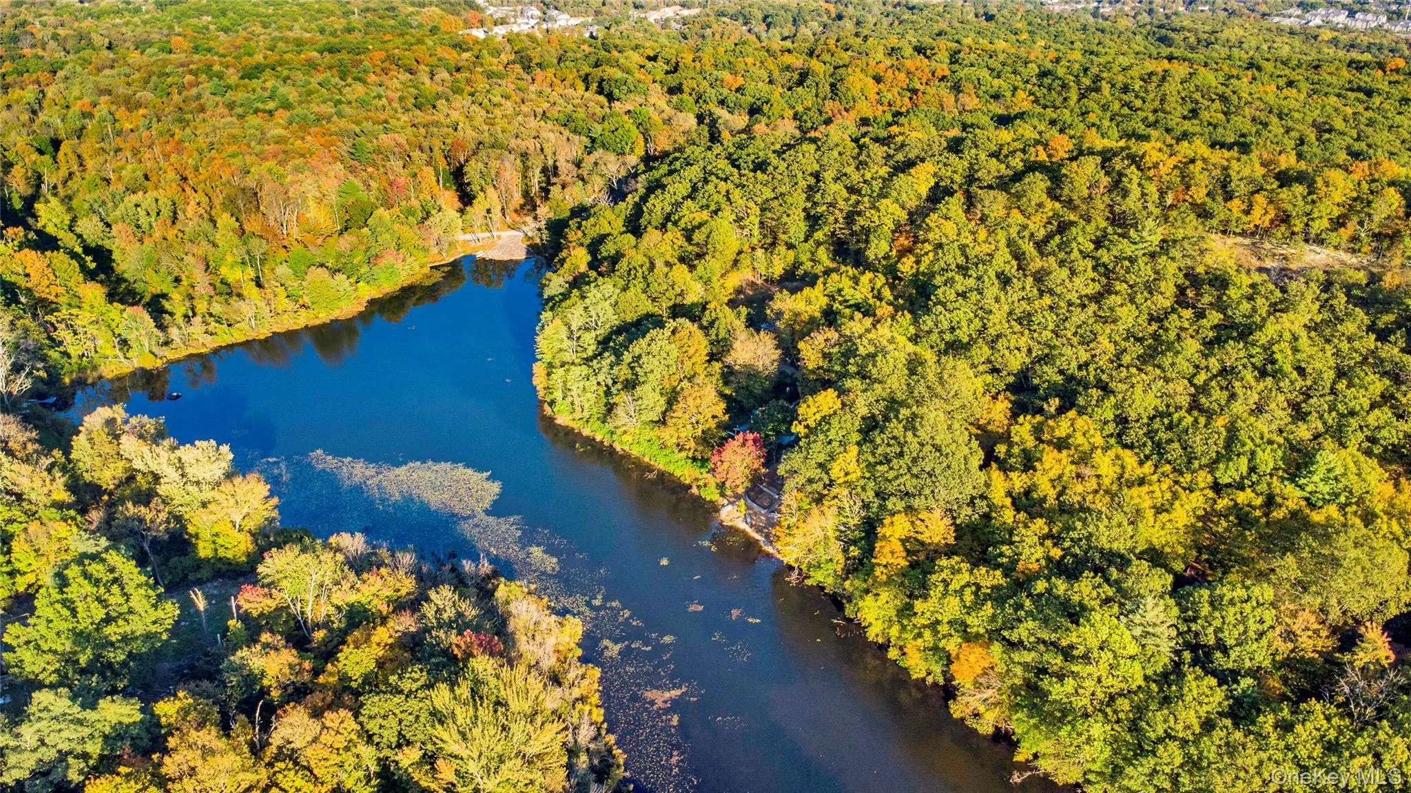 Aerial view of a nearby body of water Aerial view of a nearby body of water