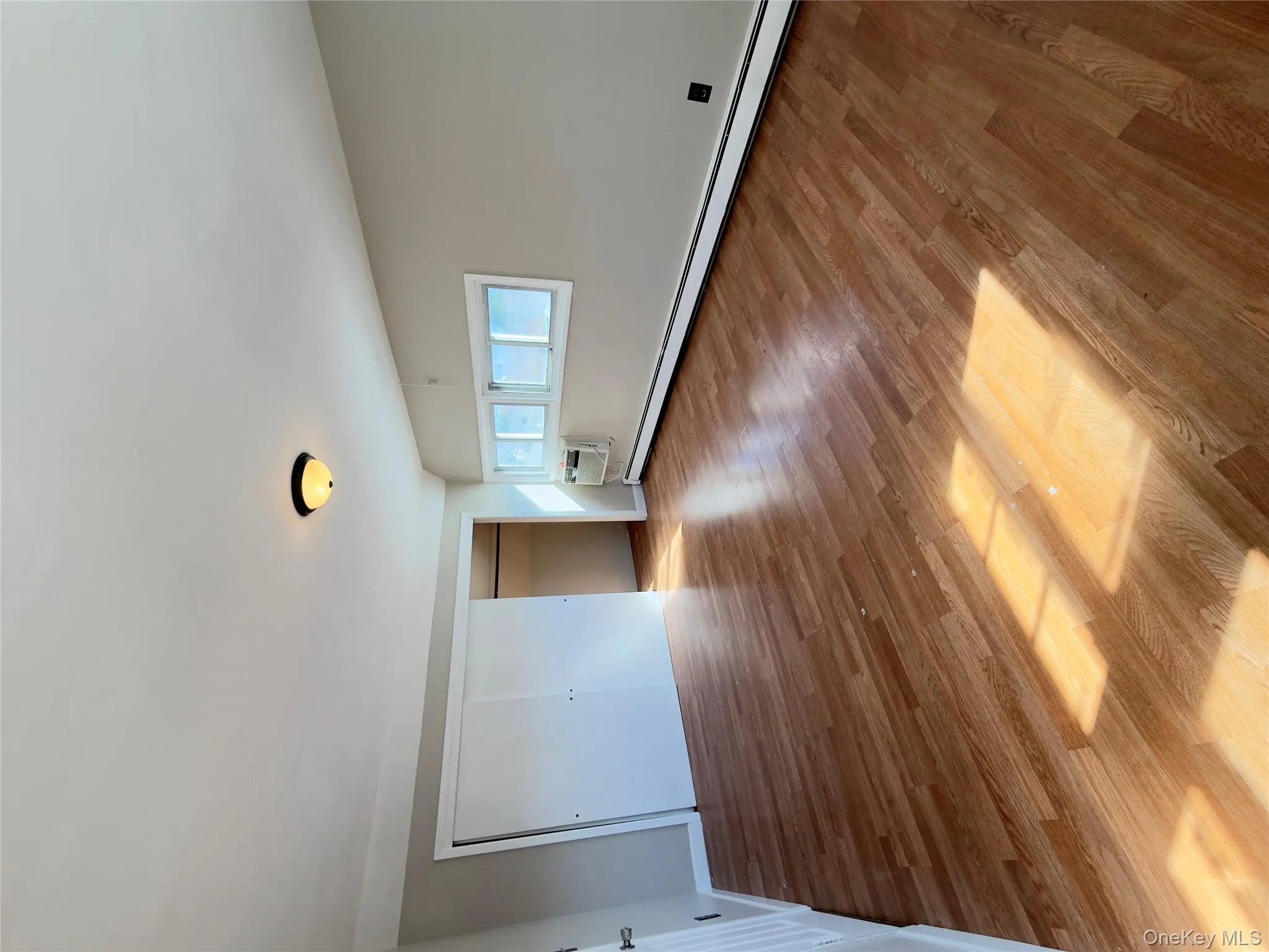 Unfurnished bedroom featuring a baseboard radiator, light wood-type flooring, and a closet Unfurnished bedroom featuring a baseboard radiator, light wood-type flooring, and a closet