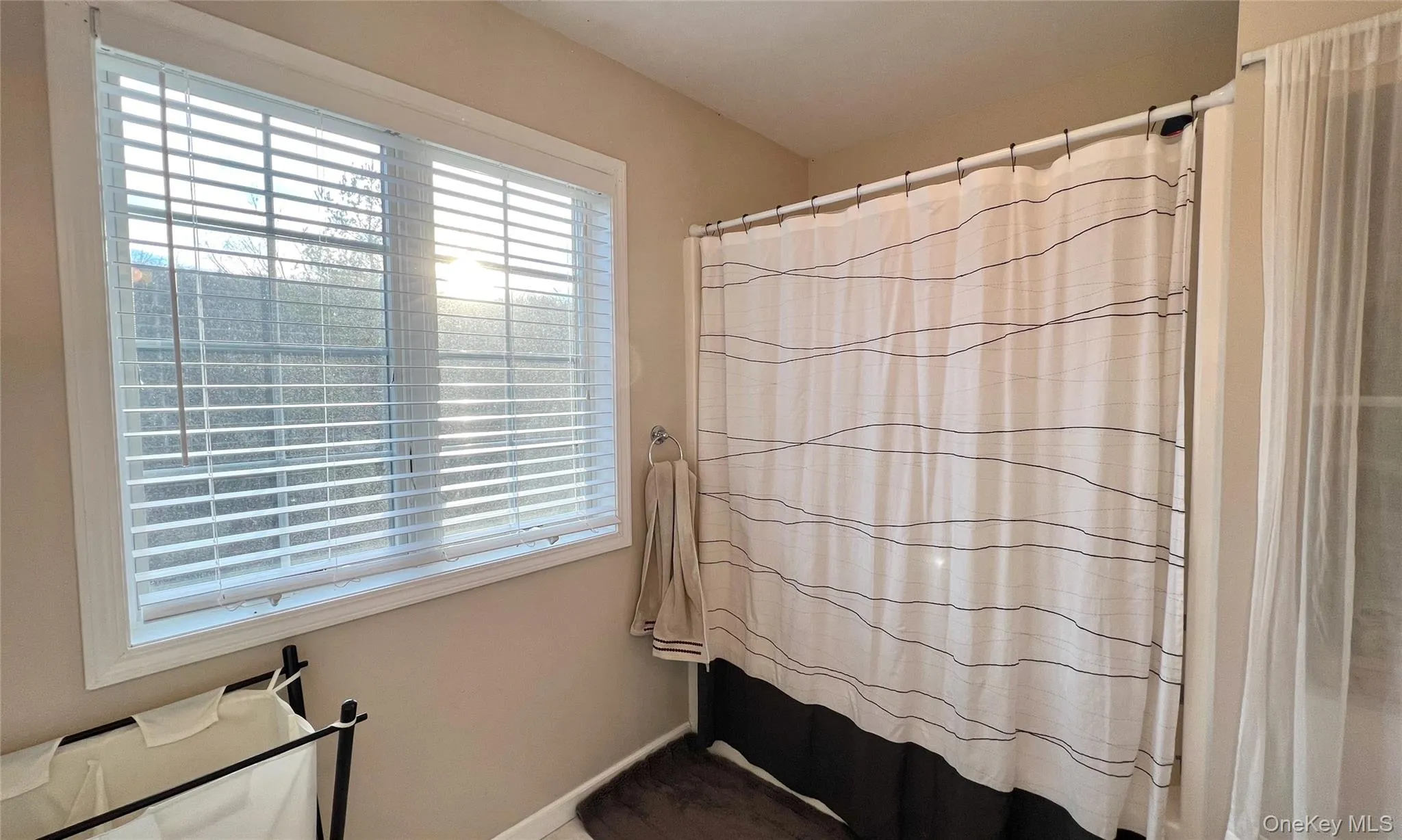Full bath featuring healthy amount of natural light and a shower with shower curtain Full bath featuring healthy amount of natural light and a shower with shower curtain