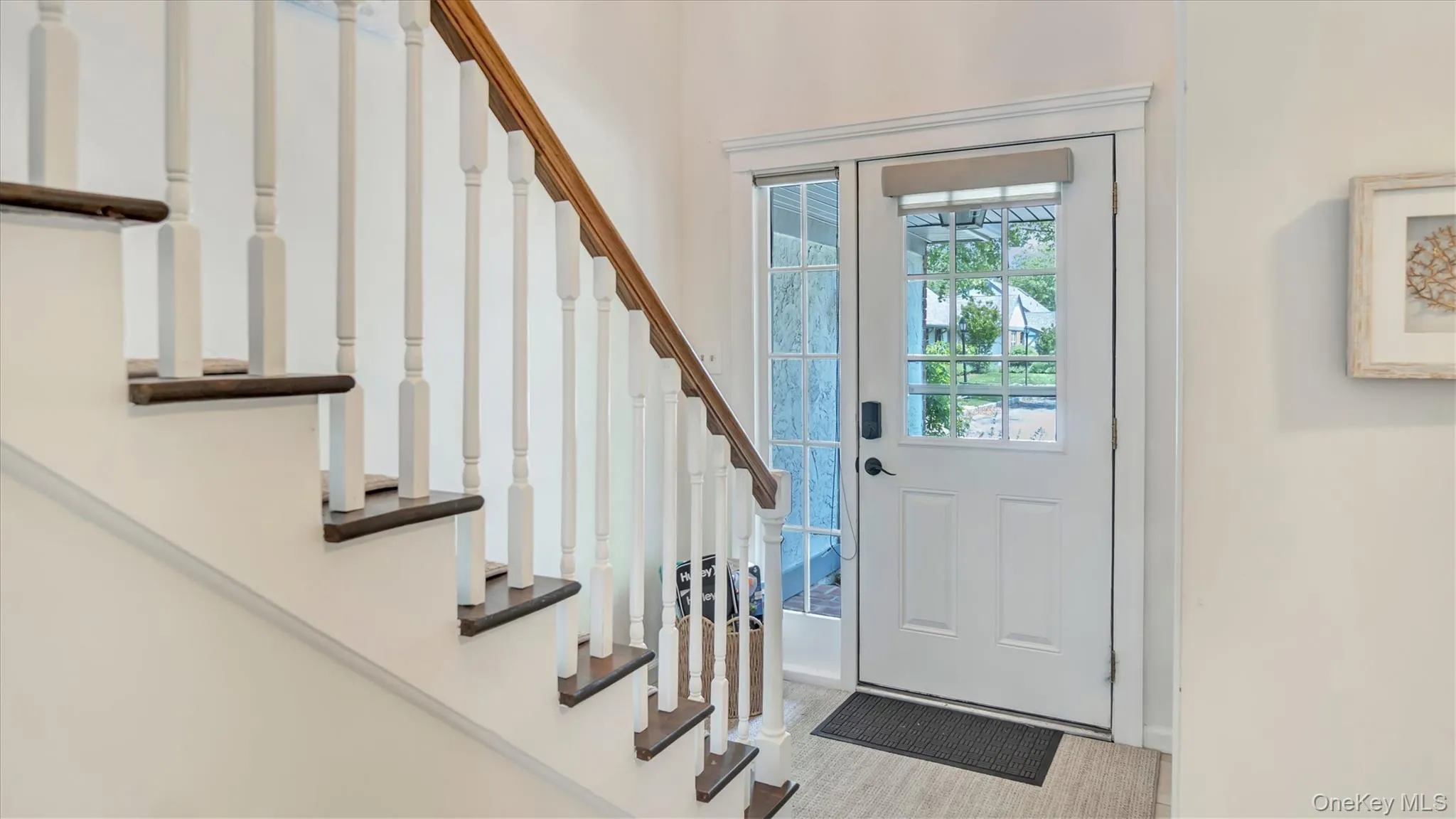 Foyer entrance with stairs Foyer entrance with stairs