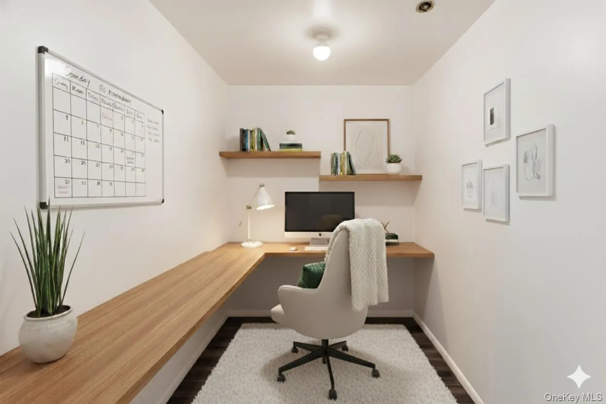 Closet Virtually Staged as Office Space Closet Virtually Staged as Office Space