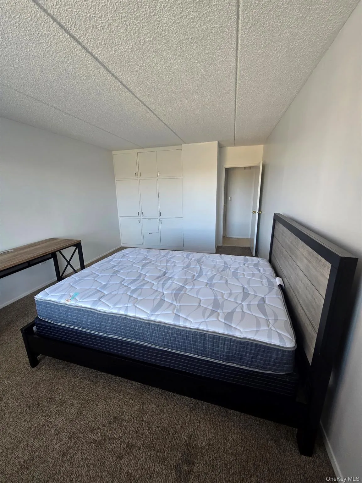 Carpeted bedroom with baseboards and a closet Carpeted bedroom with baseboards and a closet
