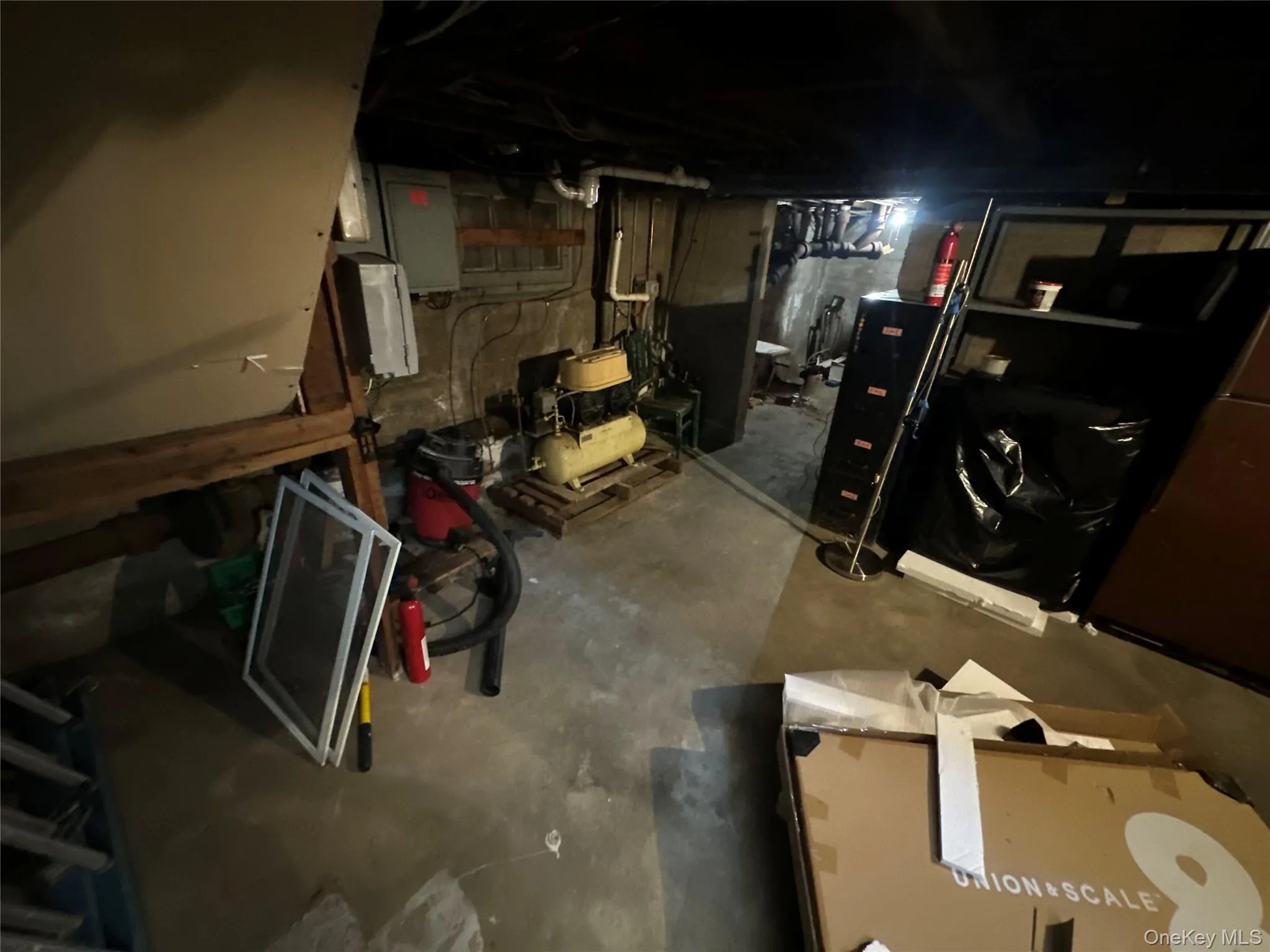 View of unfinished below grade area View of unfinished below grade area