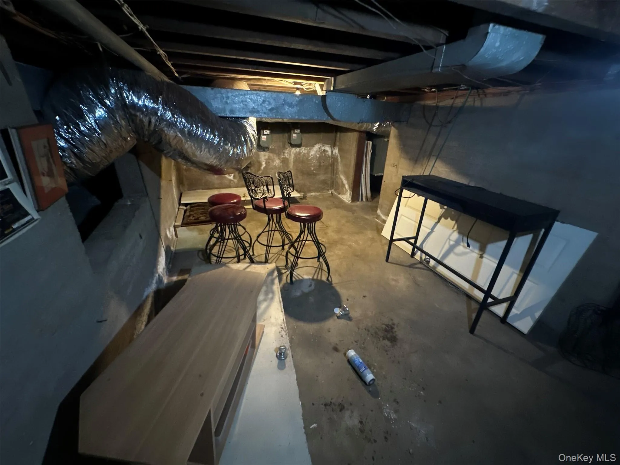 View of unfinished below grade area View of unfinished below grade area