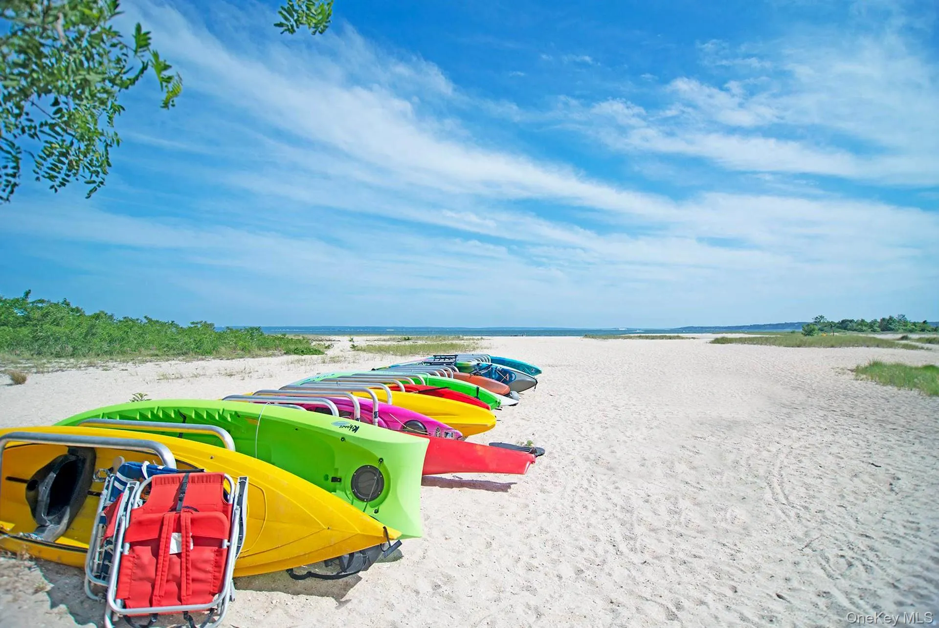 Water view with local beach Water view with local beach