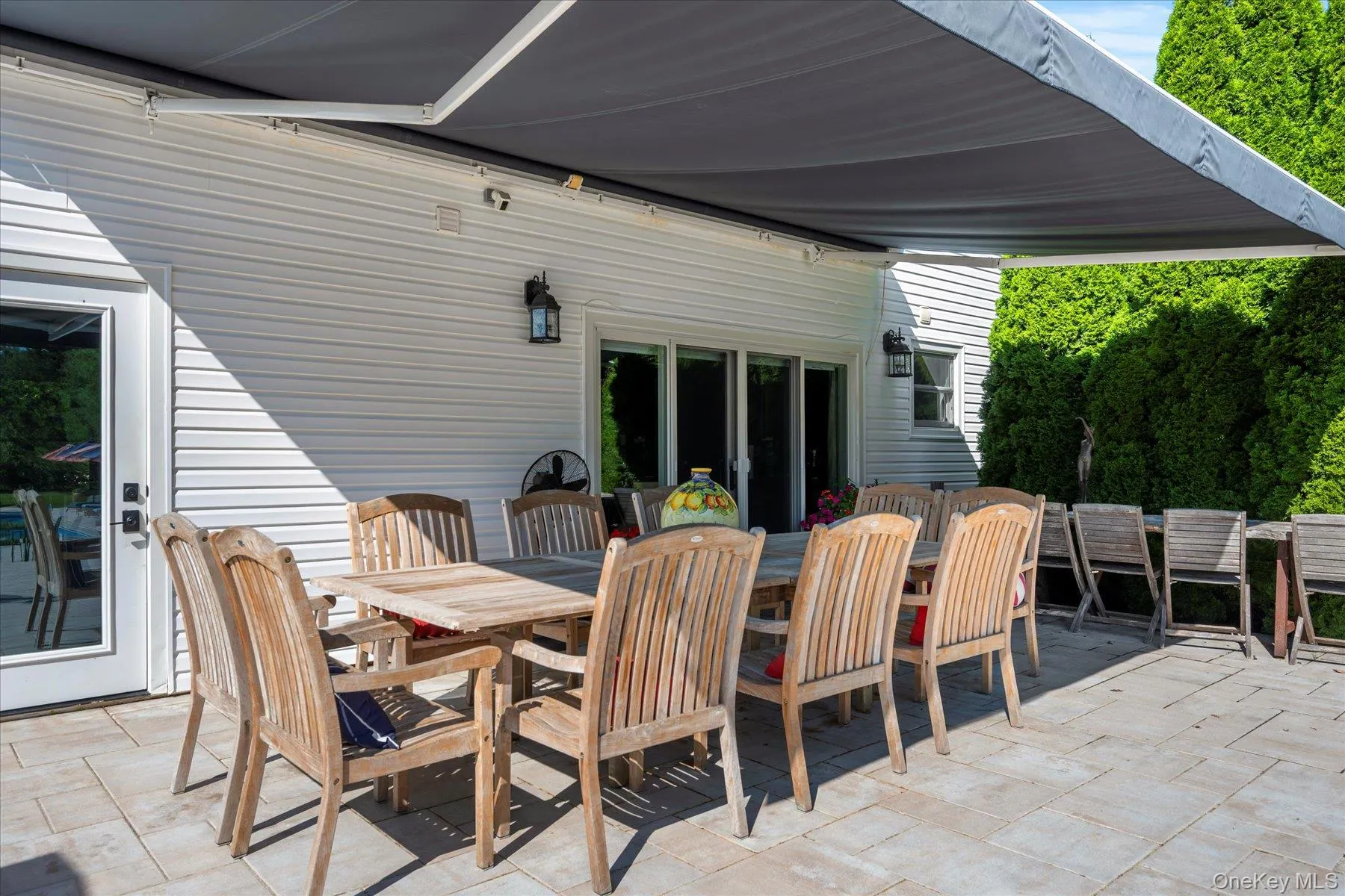 View of patio / terrace featuring outdoor dining area View of patio / terrace featuring outdoor dining area