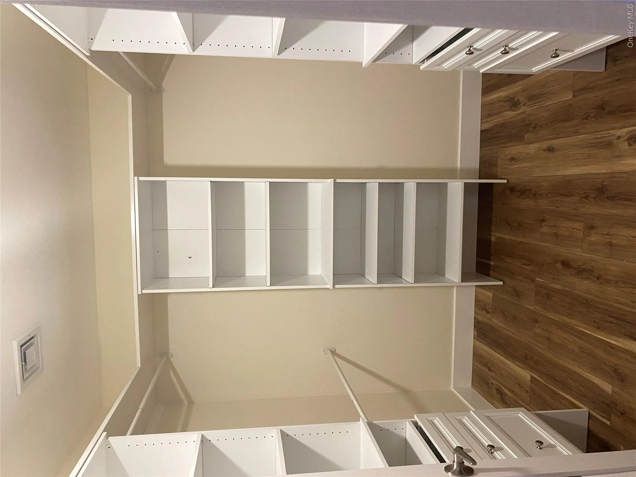 Spacious closet featuring dark wood finished floors Spacious closet featuring dark wood finished floors