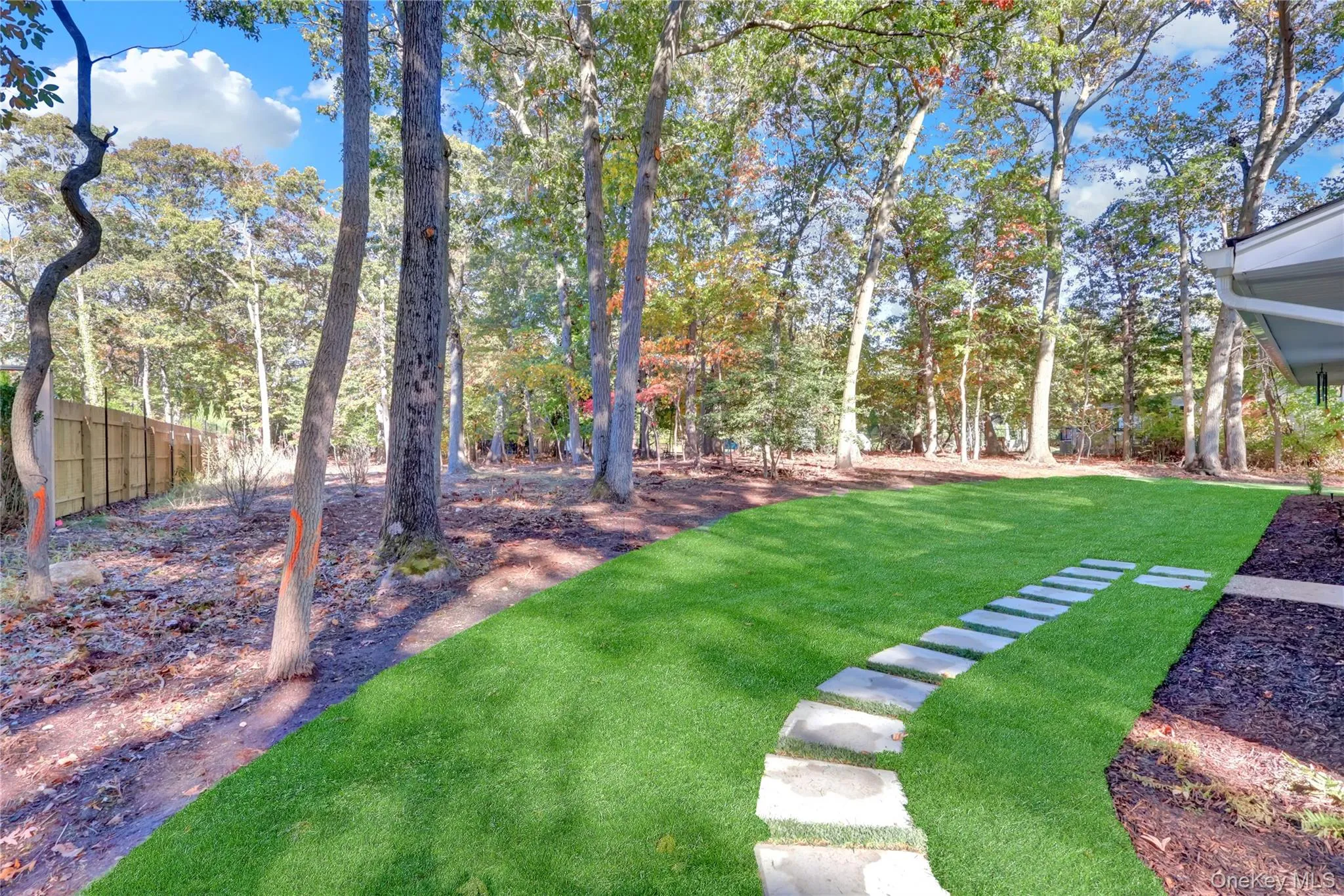View of yard with view of wooded area View of yard with view of wooded area