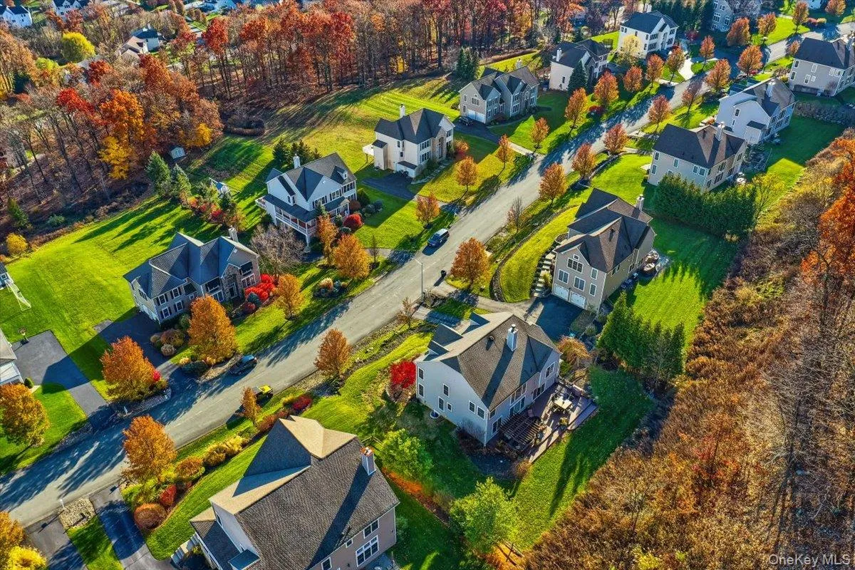 Aerial view of residential area Aerial view of residential area