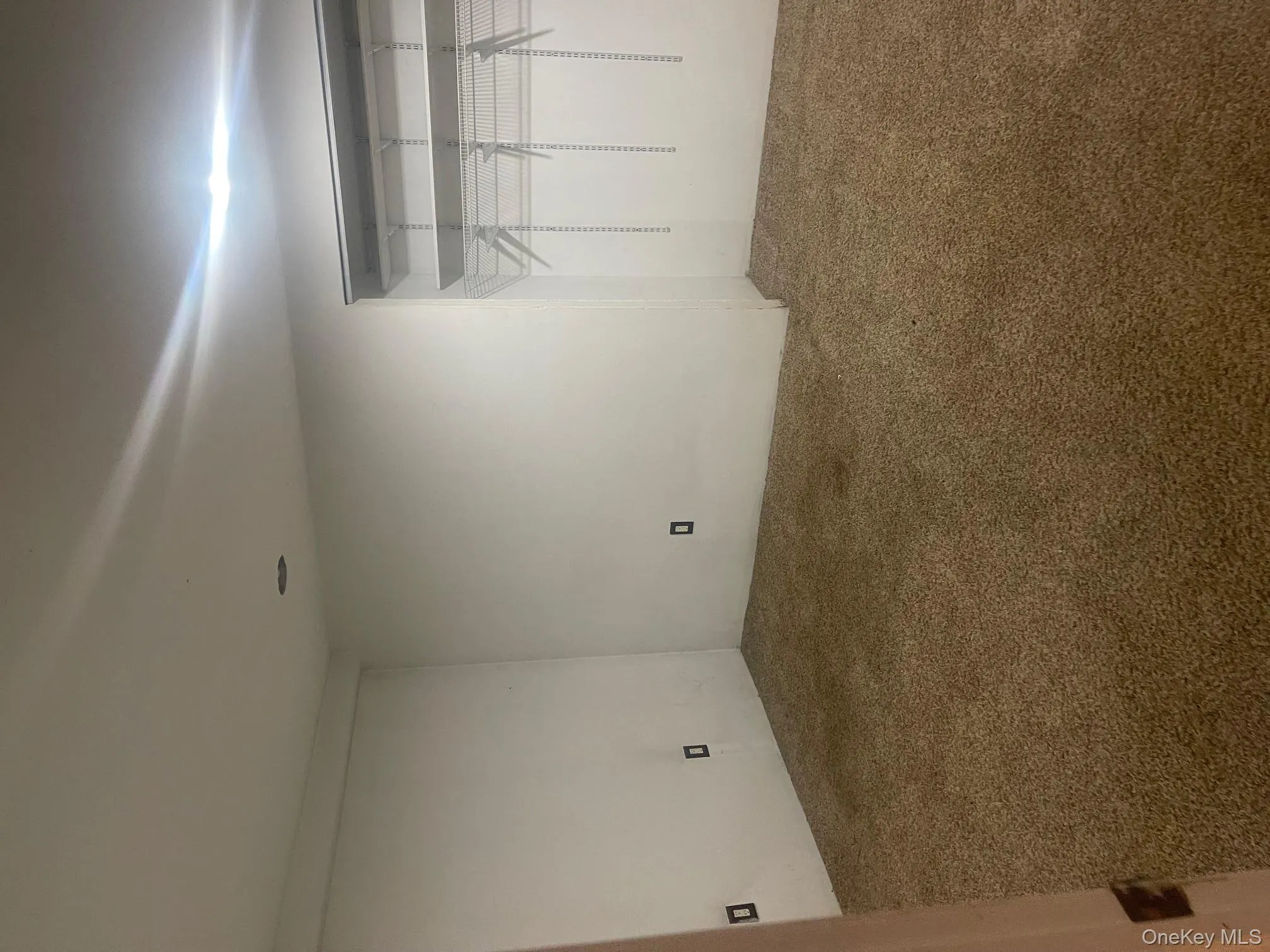 Unfurnished bedroom with carpet and a closet Unfurnished bedroom with carpet and a closet