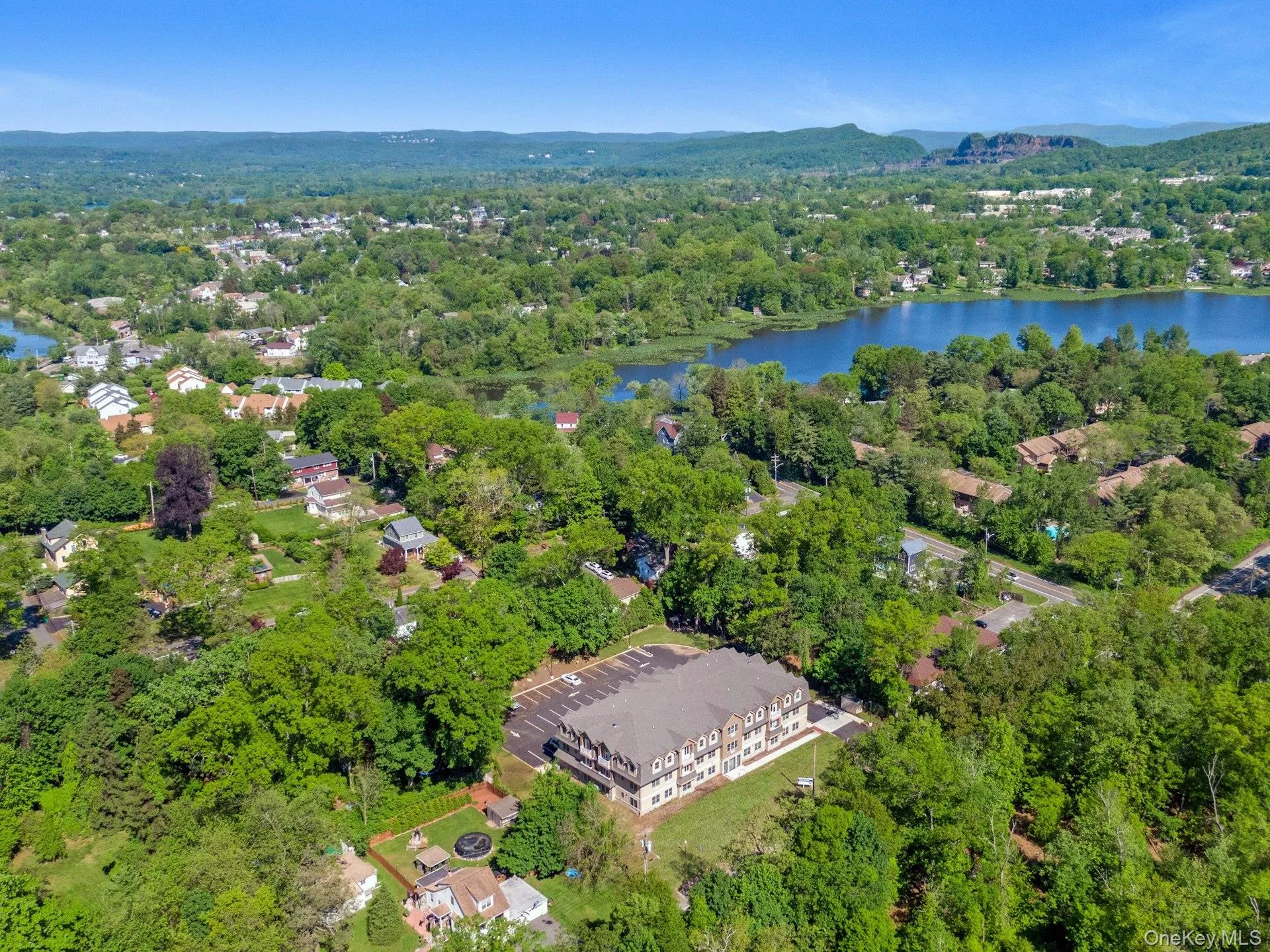 An aerial view of Kennelly Square, across from Rockland Lake in the endearing Hamlet of Congers. An aerial view of Kennelly Square, across from Rockland Lake in the endearing Hamlet of Congers.