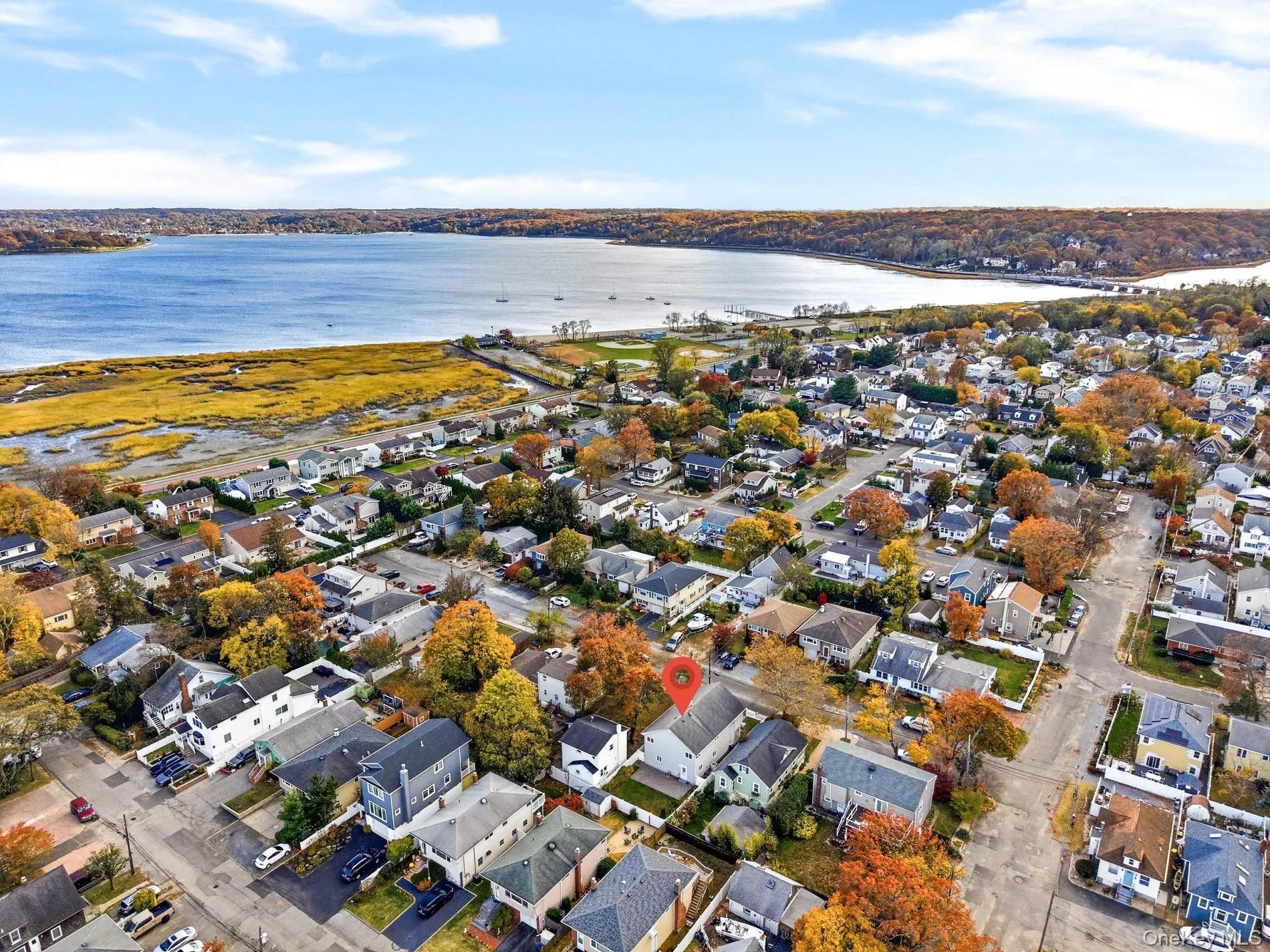 Aerial view of property's location with West Harbor view. Aerial view of property's location with West Harbor view.