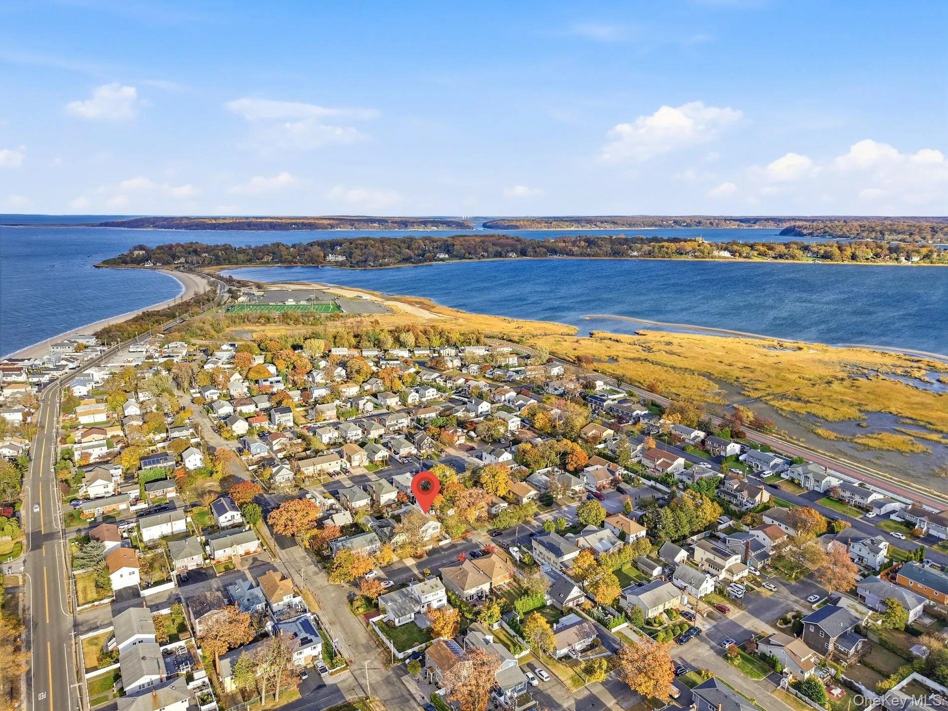 View of property location with nearby suburban area and a nearby body of water View of property location with nearby suburban area and a nearby body of water