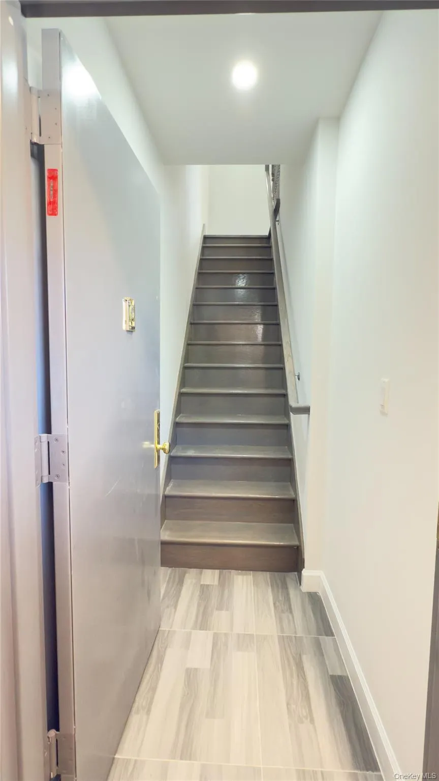 Stairway with wood finished floors Stairway with wood finished floors