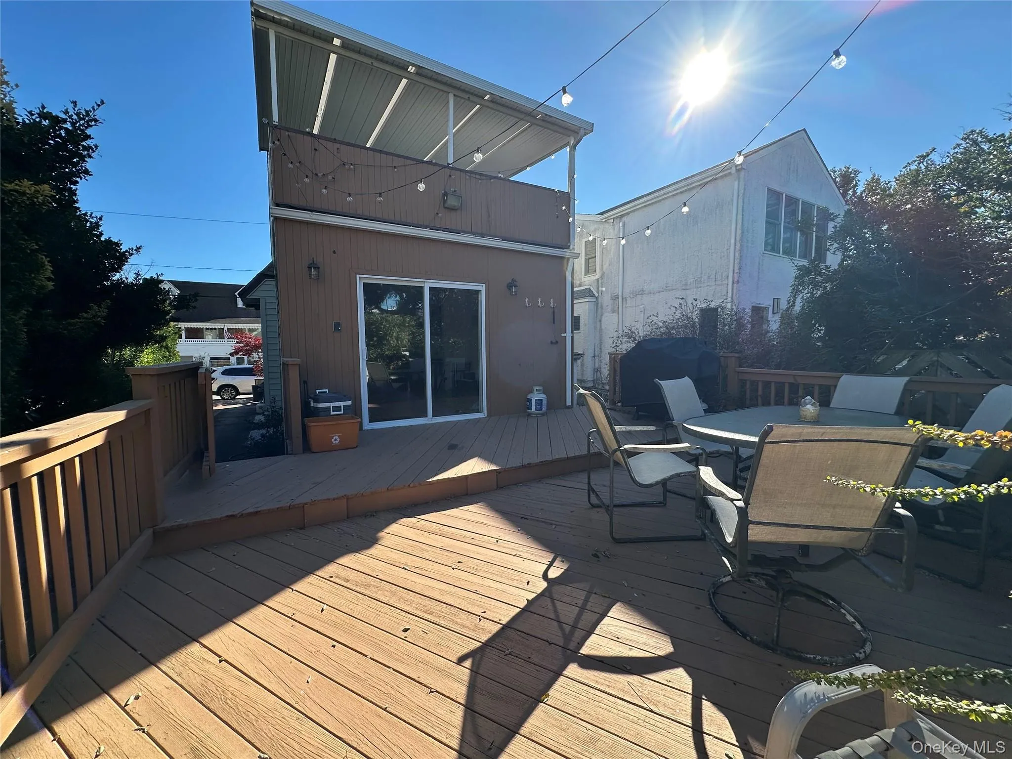 Deck featuring outdoor dining area Deck featuring outdoor dining area