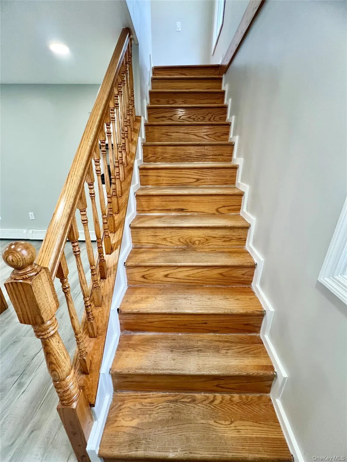 Stairs with wood finished floors Stairs with wood finished floors