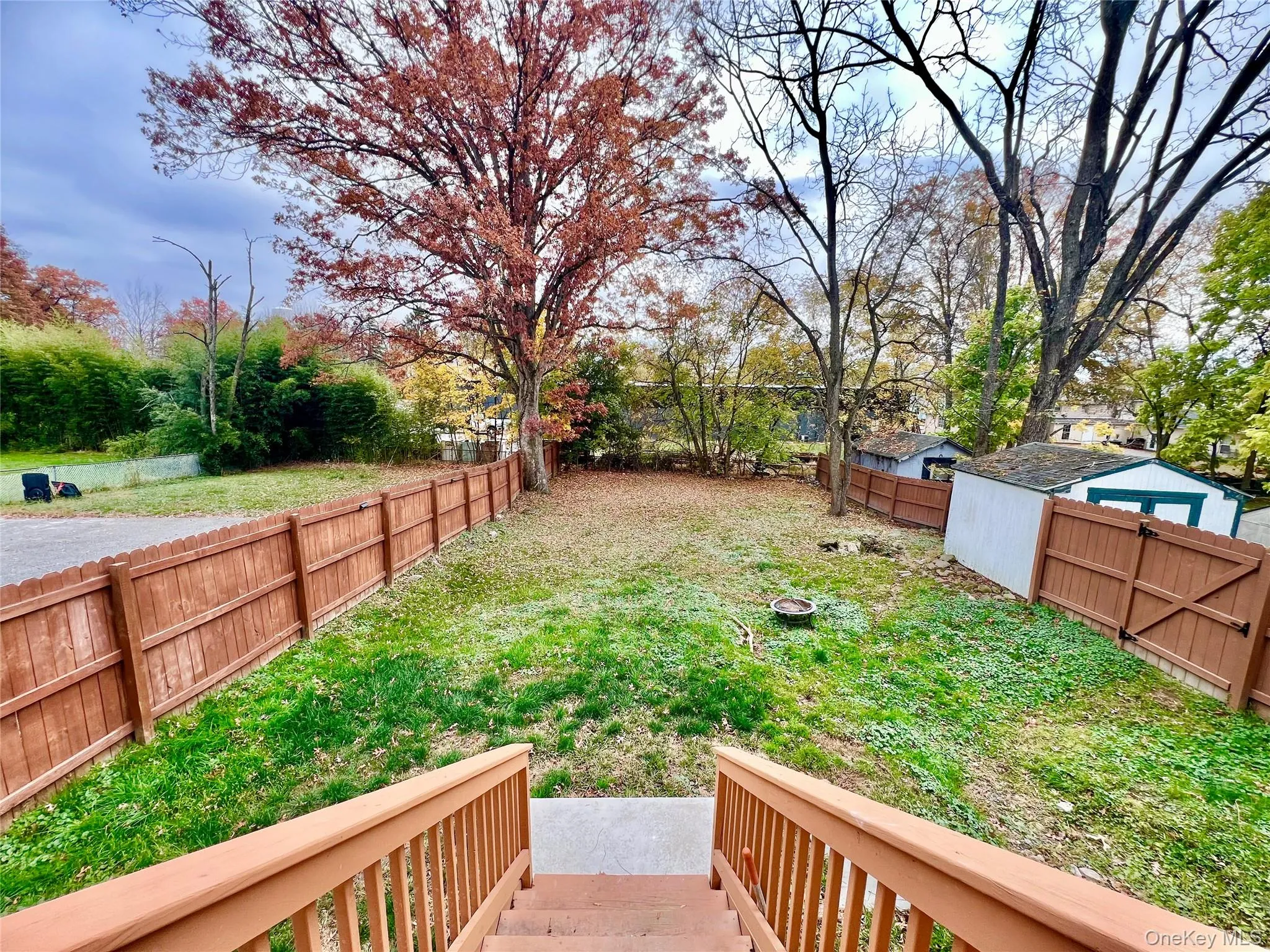 View of fenced backyard View of fenced backyard