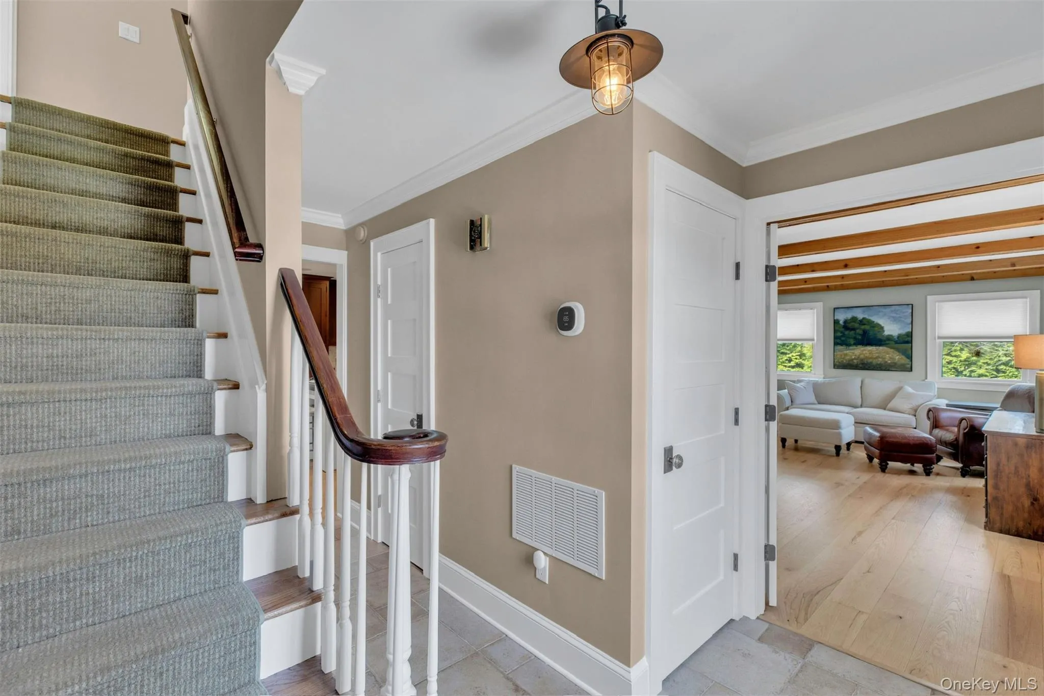 Stairs featuring ornamental molding Stairs featuring ornamental molding