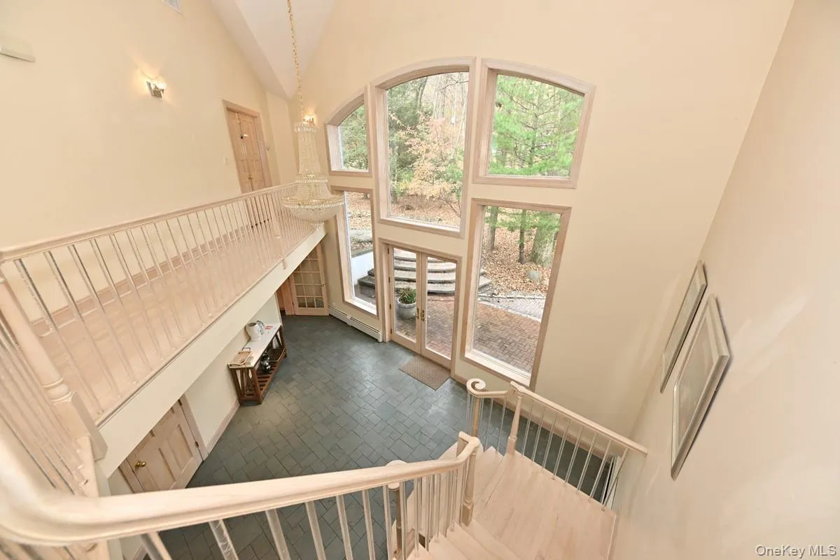 Staircase with high vaulted ceiling Staircase with high vaulted ceiling