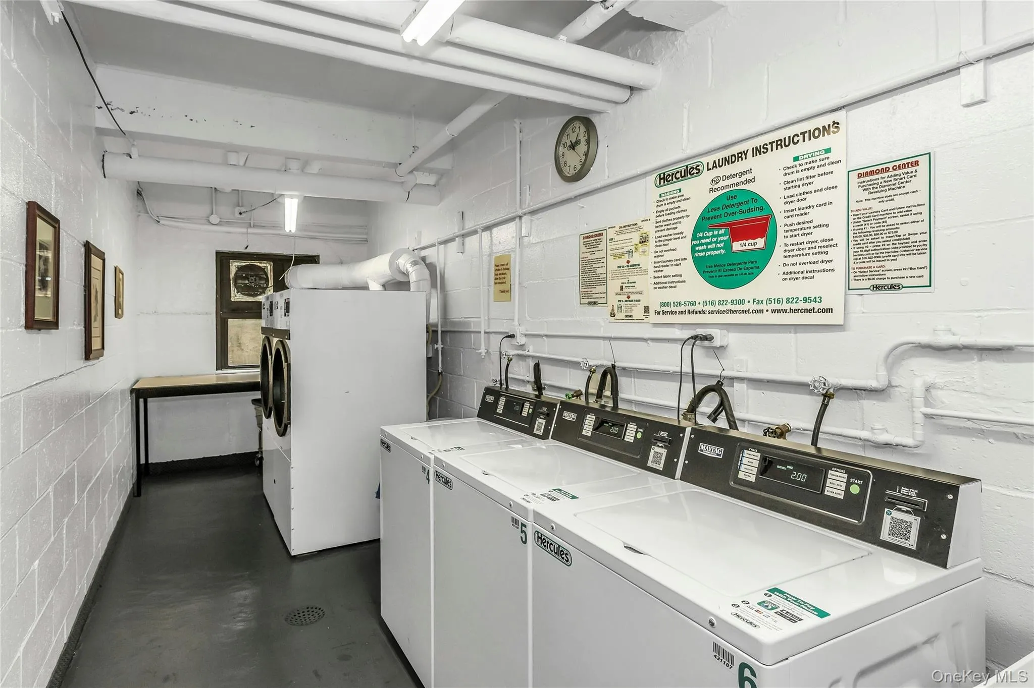 Shared laundry with washing machine and clothes dryer Shared laundry with washing machine and clothes dryer