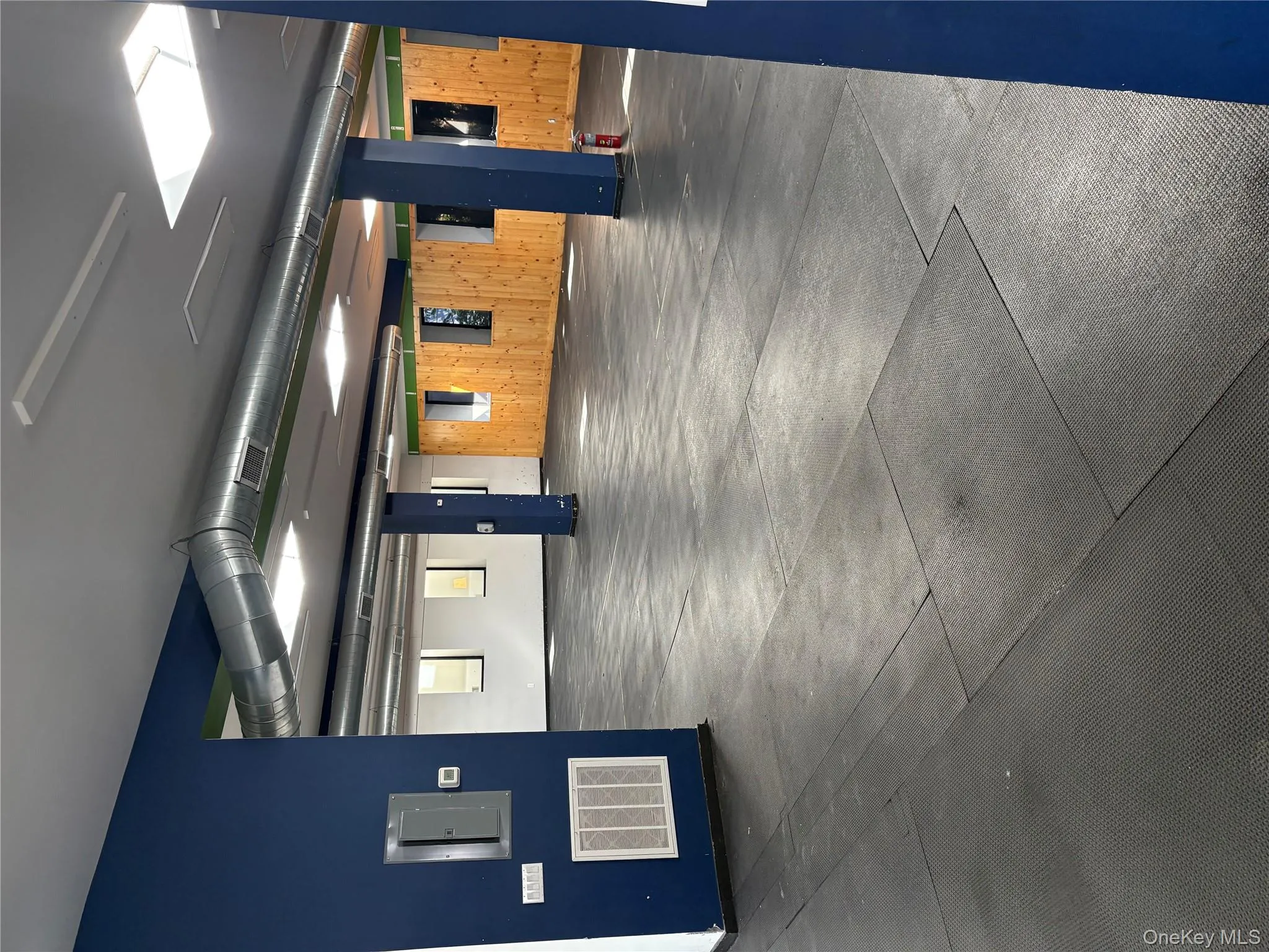 Garage with electric panel Garage with electric panel