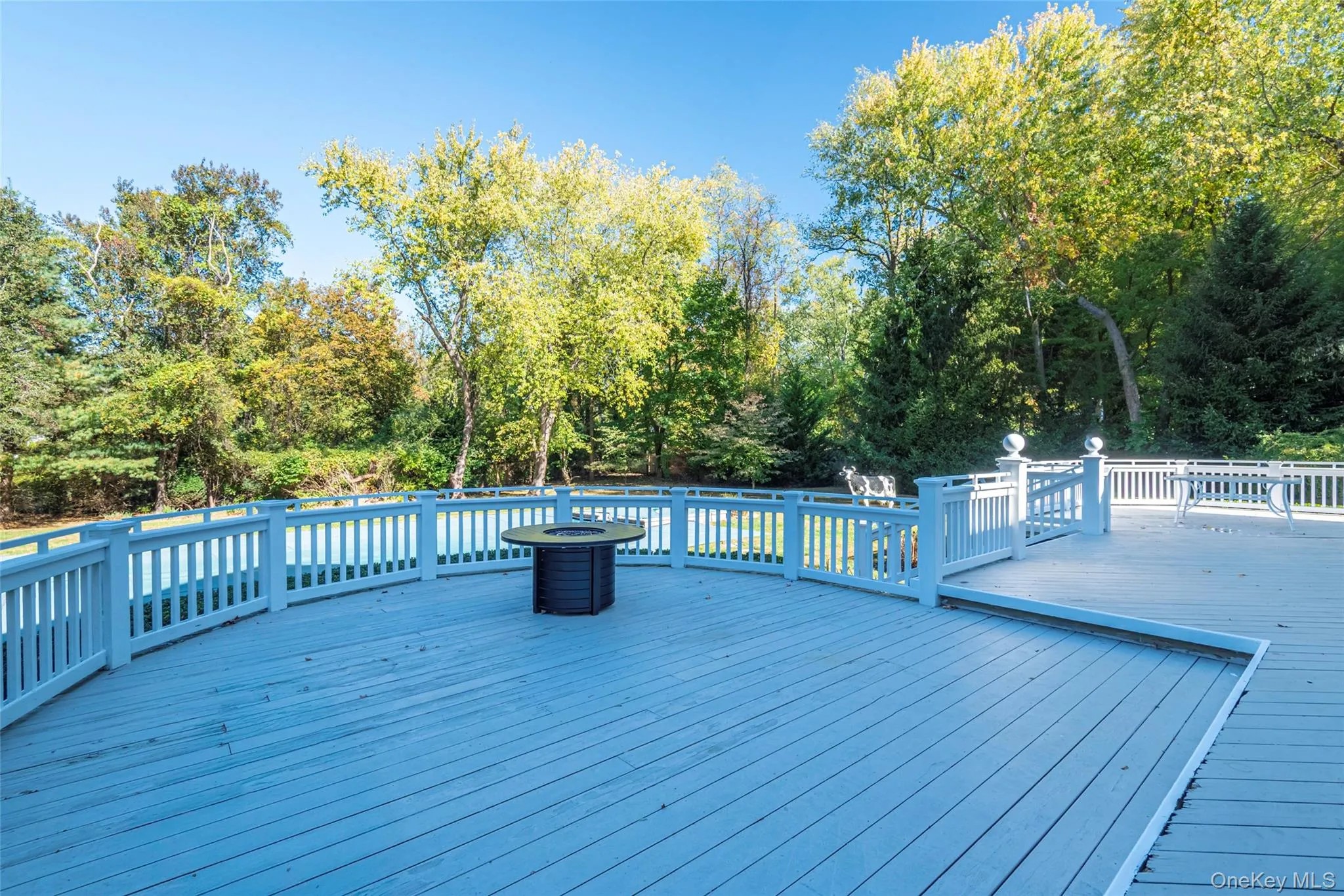 Deck with view of wooded area Deck with view of wooded area
