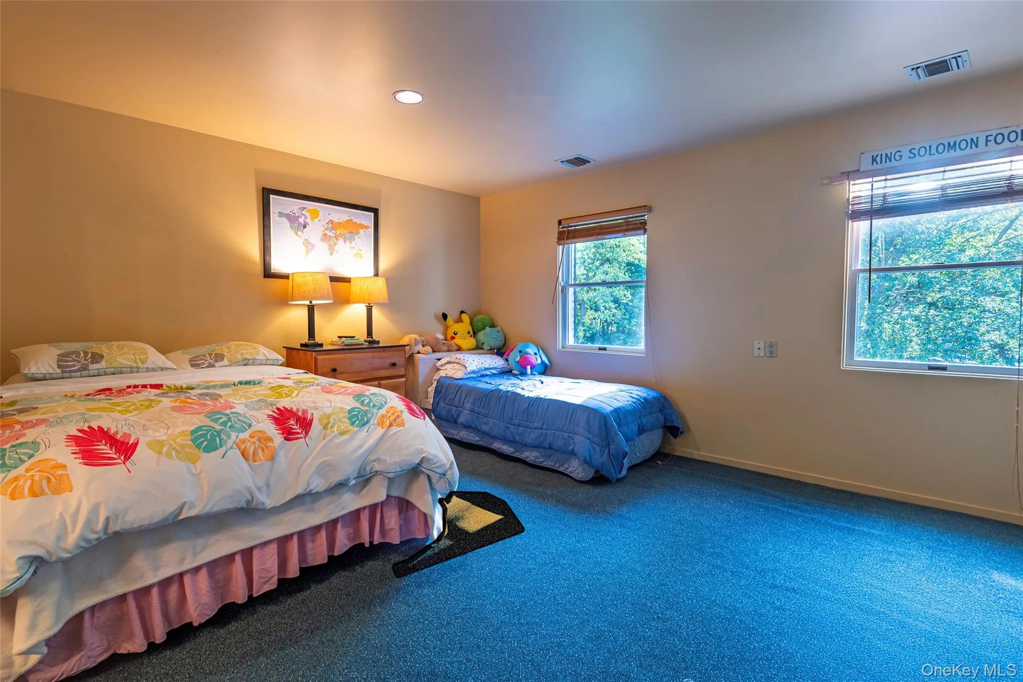 Bedroom featuring carpet and recessed lighting Bedroom featuring carpet and recessed lighting