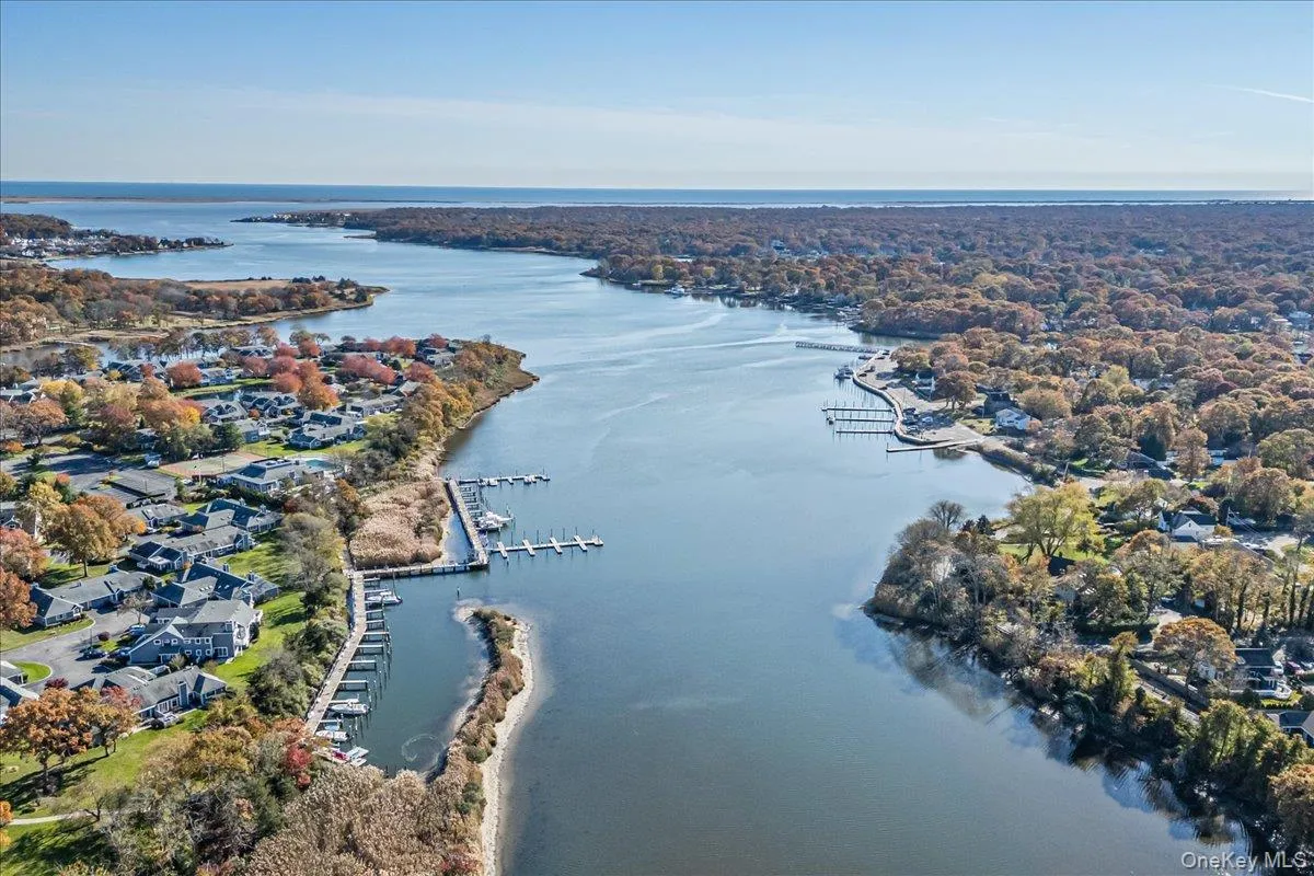 Drone / aerial view of a large body of water Drone / aerial view of a large body of water