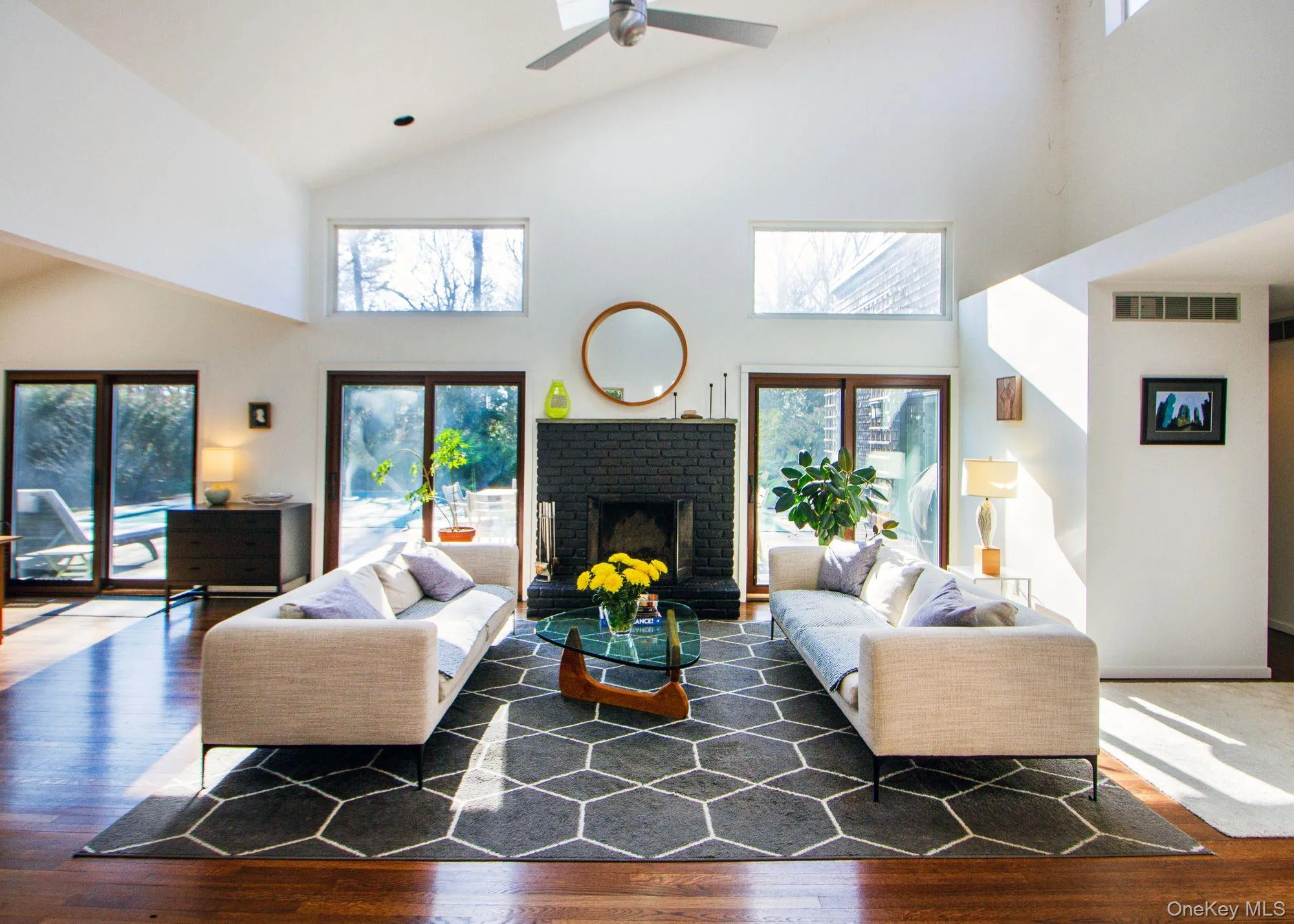 Living area with fireplace Living area with fireplace