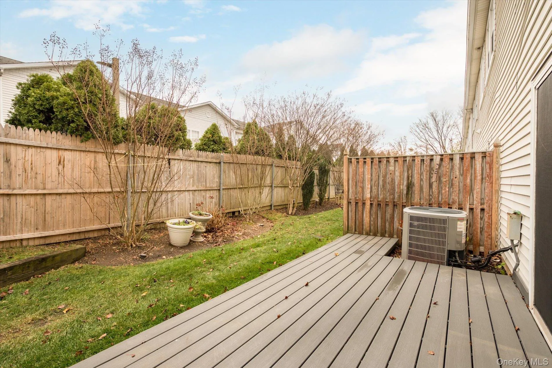 Deck featuring a fenced backyard Deck featuring a fenced backyard