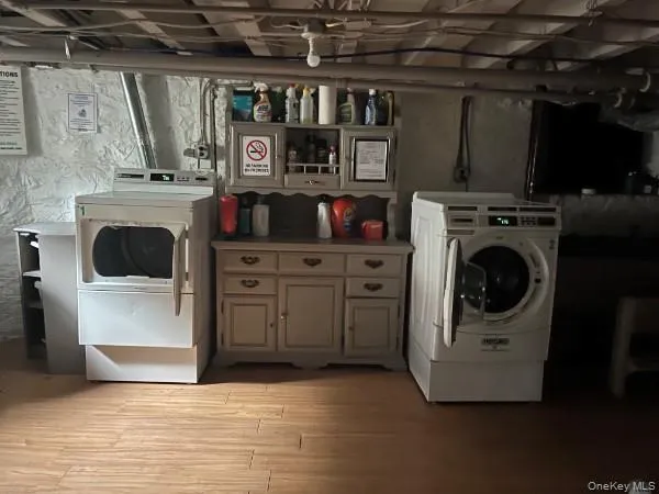 Laundry area with separate washer and dryer Laundry area with separate washer and dryer