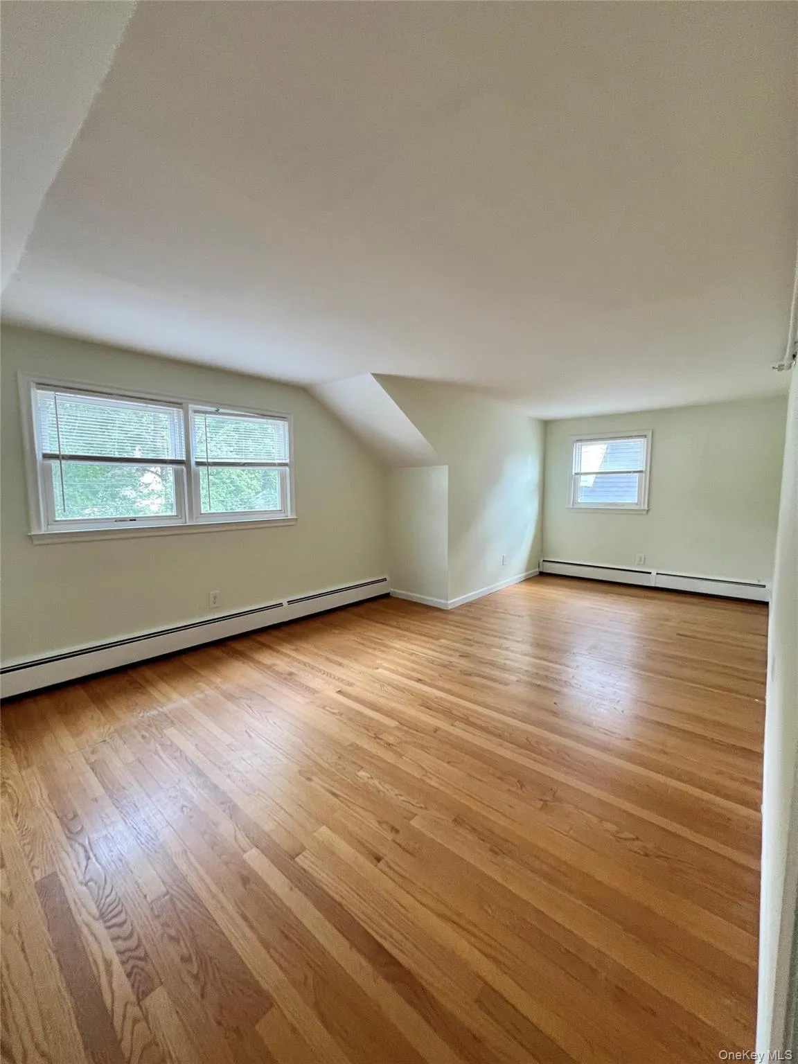 huge king size unit, light wood-style floors, and vaulted ceiling huge king size unit, light wood-style floors, and vaulted ceiling