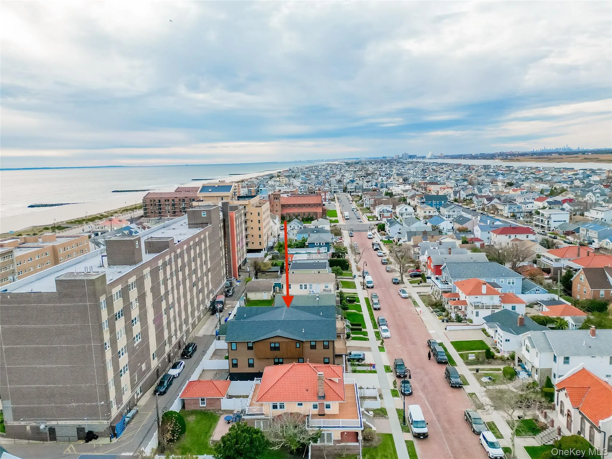 View of urban area with a nearby body of water View of urban area with a nearby body of water