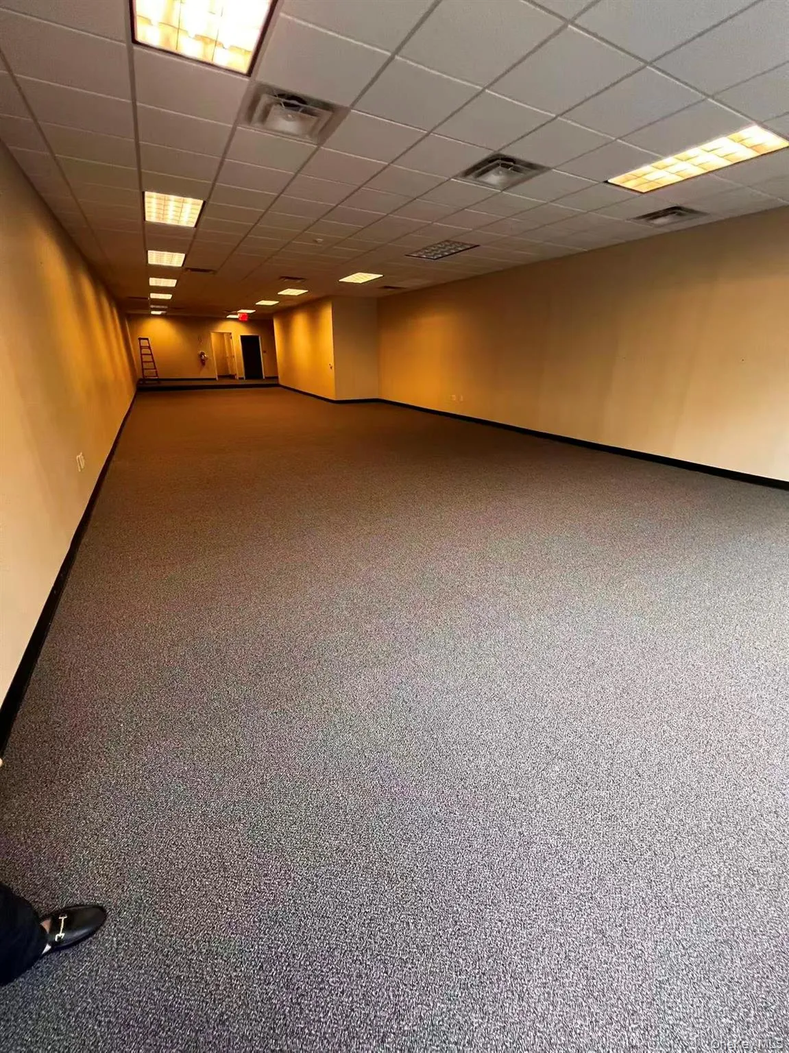 Spare room with a drop ceiling and baseboards Spare room with a drop ceiling and baseboards