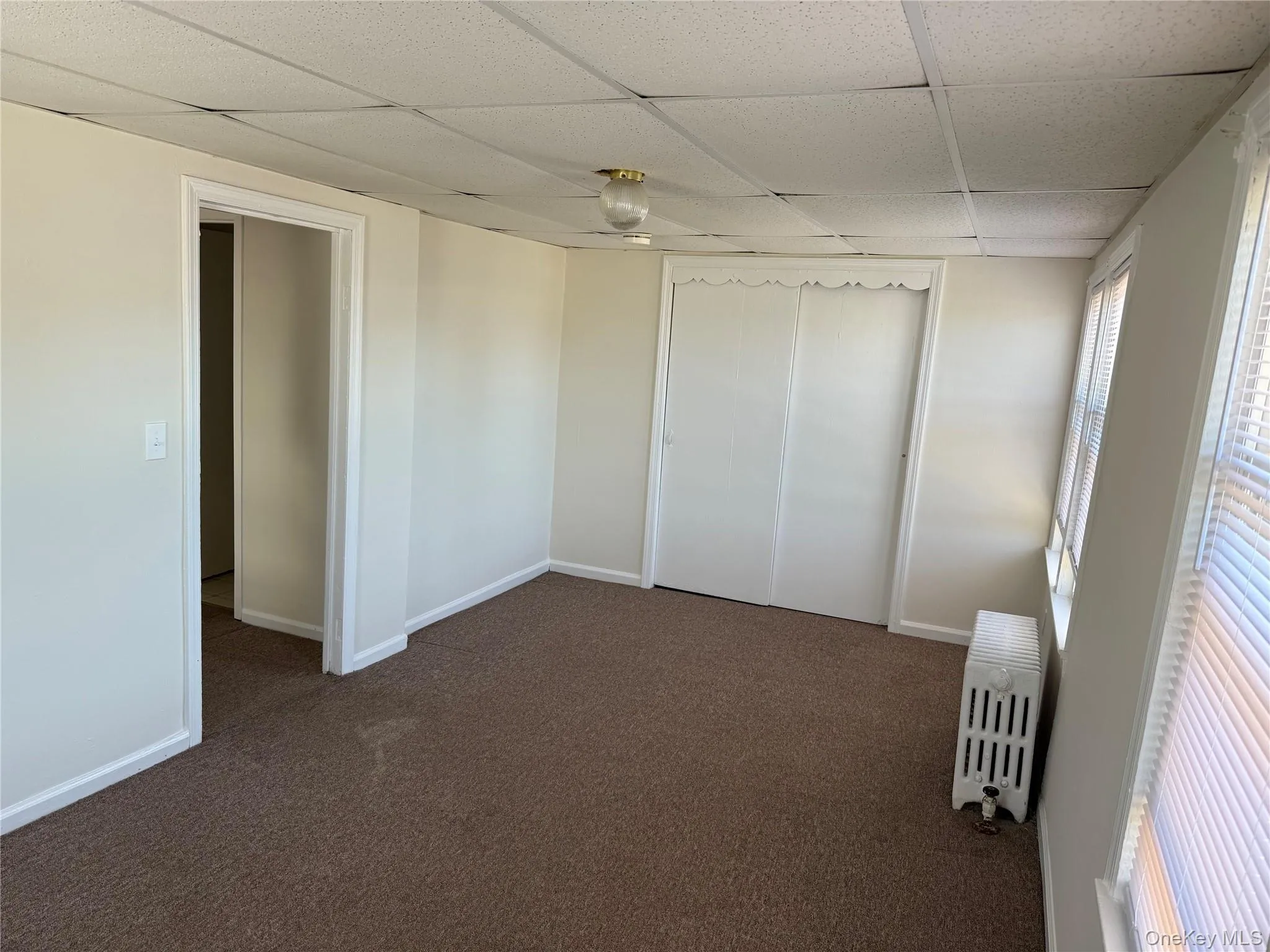 Living room with large closet Living room with large closet