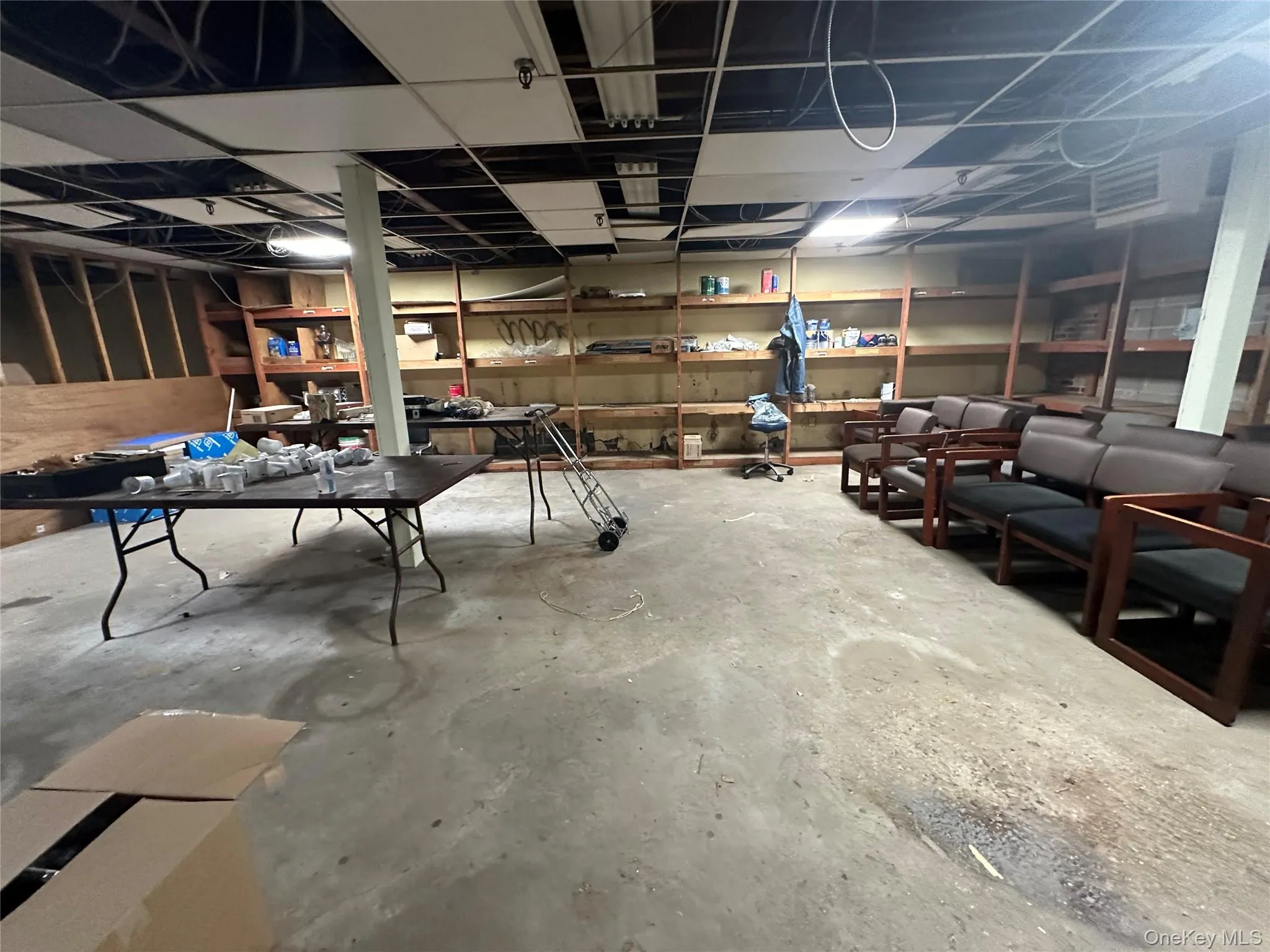 View of unfinished below grade area View of unfinished below grade area