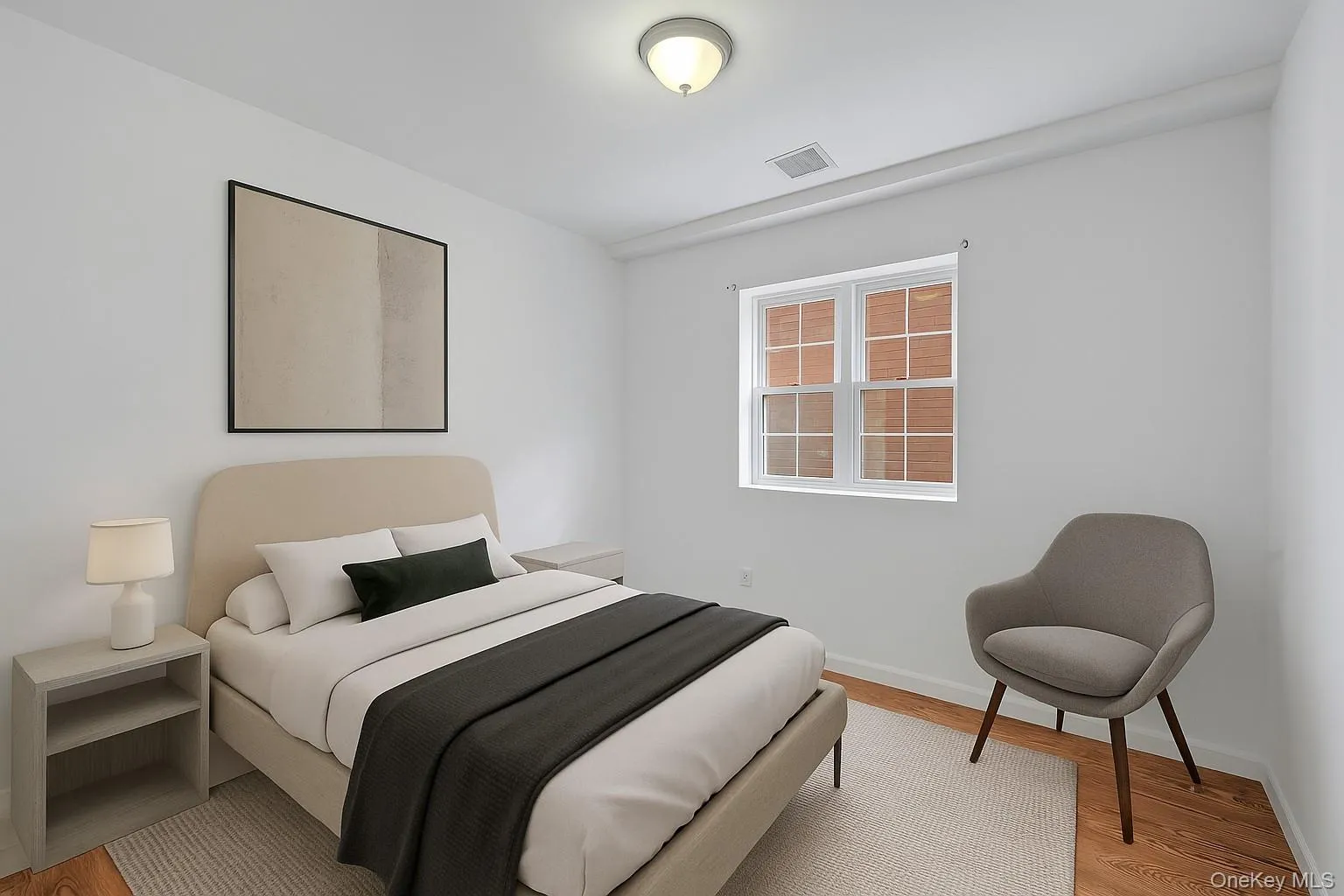 Virtually staged second bedroom Virtually staged second bedroom