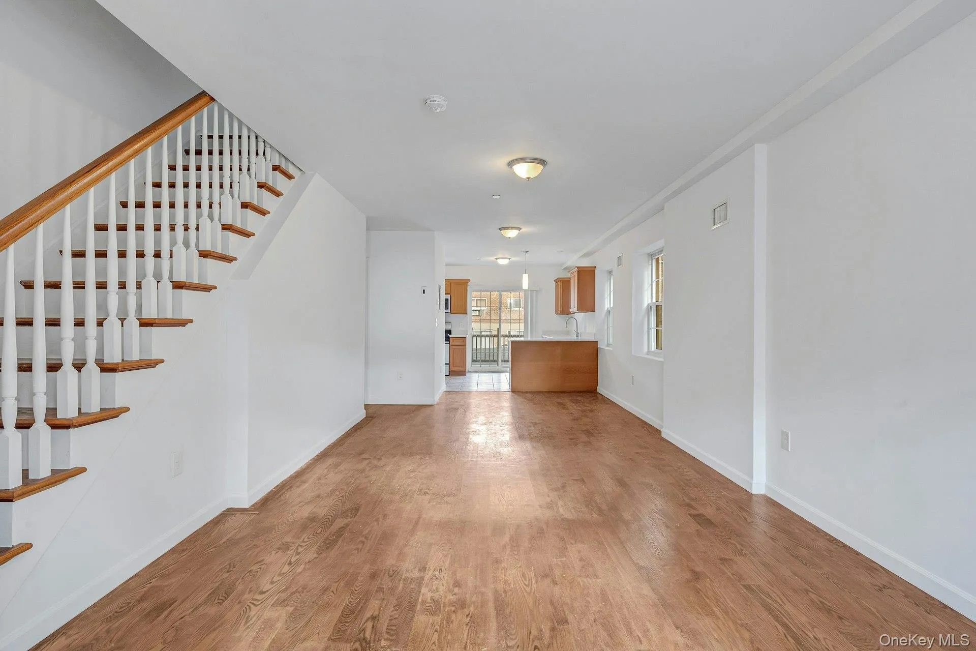 Living Room with recessed lighting and wood floors Living Room with recessed lighting and wood floors