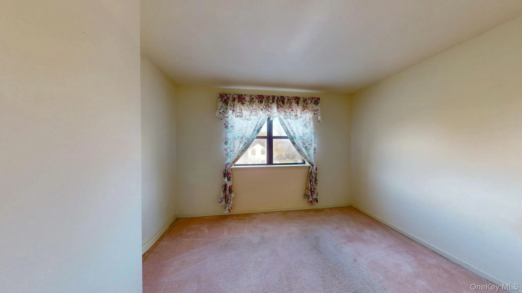 Empty room featuring light carpet and baseboards Empty room featuring light carpet and baseboards