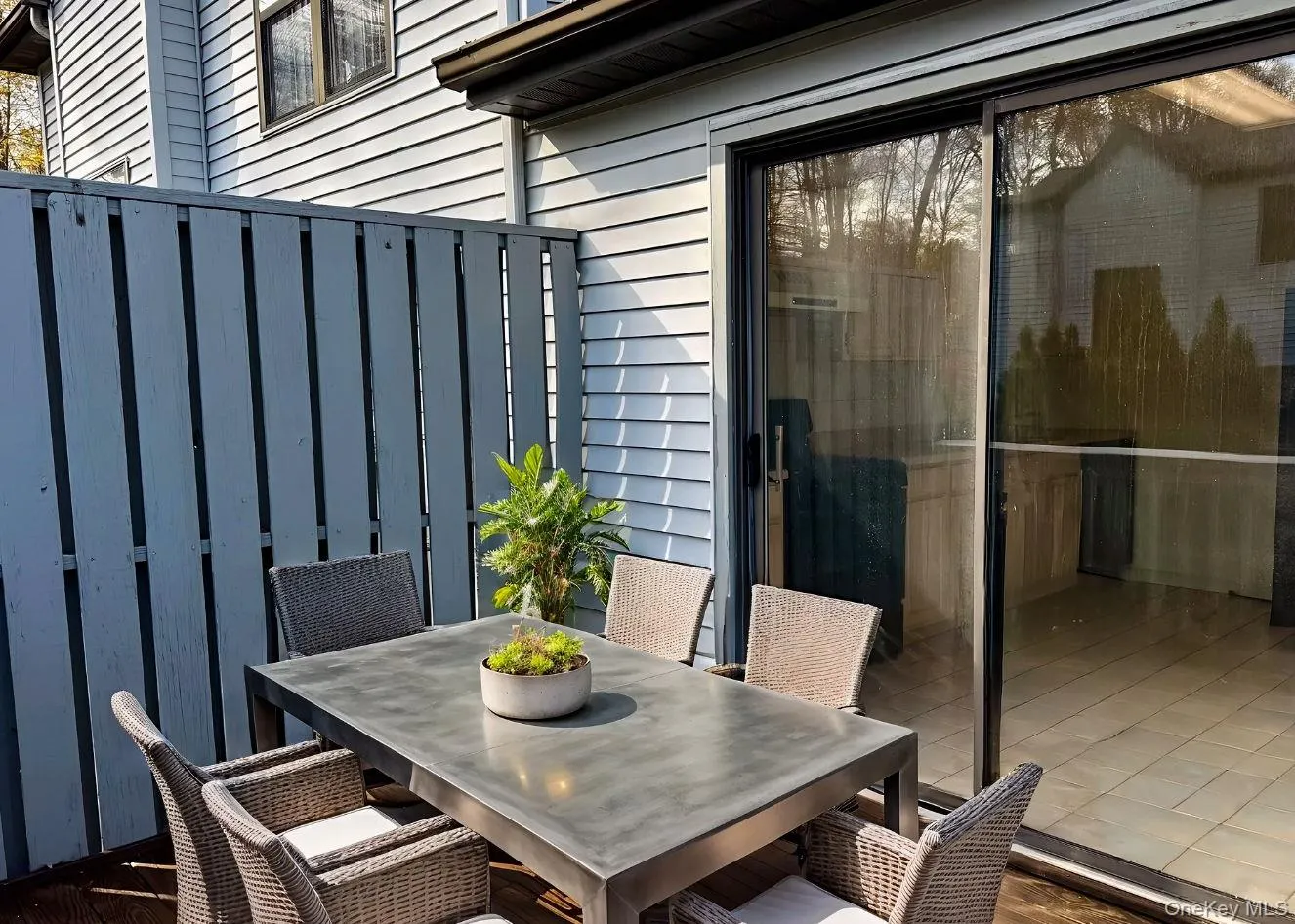 View of patio with outdoor dining space View of patio with outdoor dining space