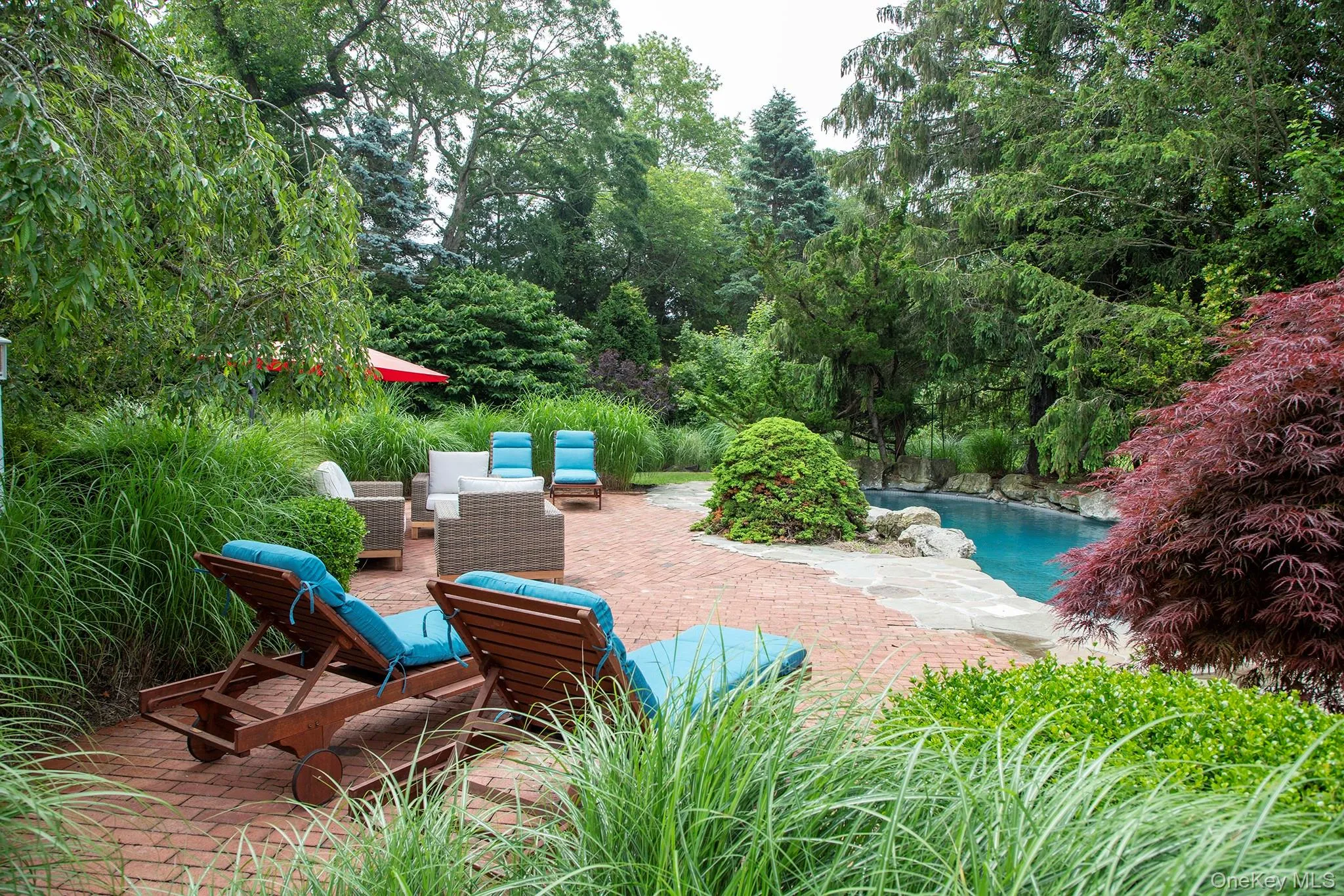 Pool lounging area Pool lounging area