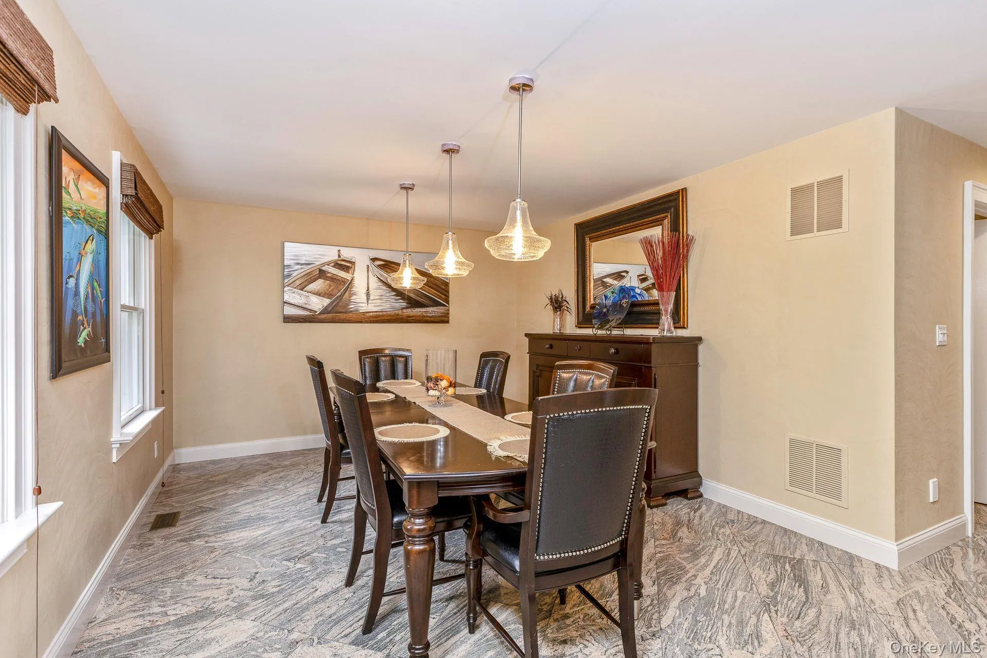 Dining room with baseboards Dining room with baseboards