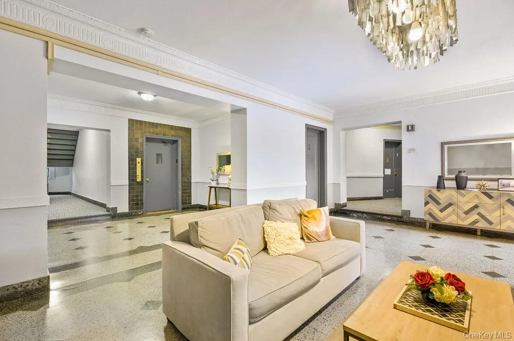 Lobby with ornamental molding Lobby with ornamental molding