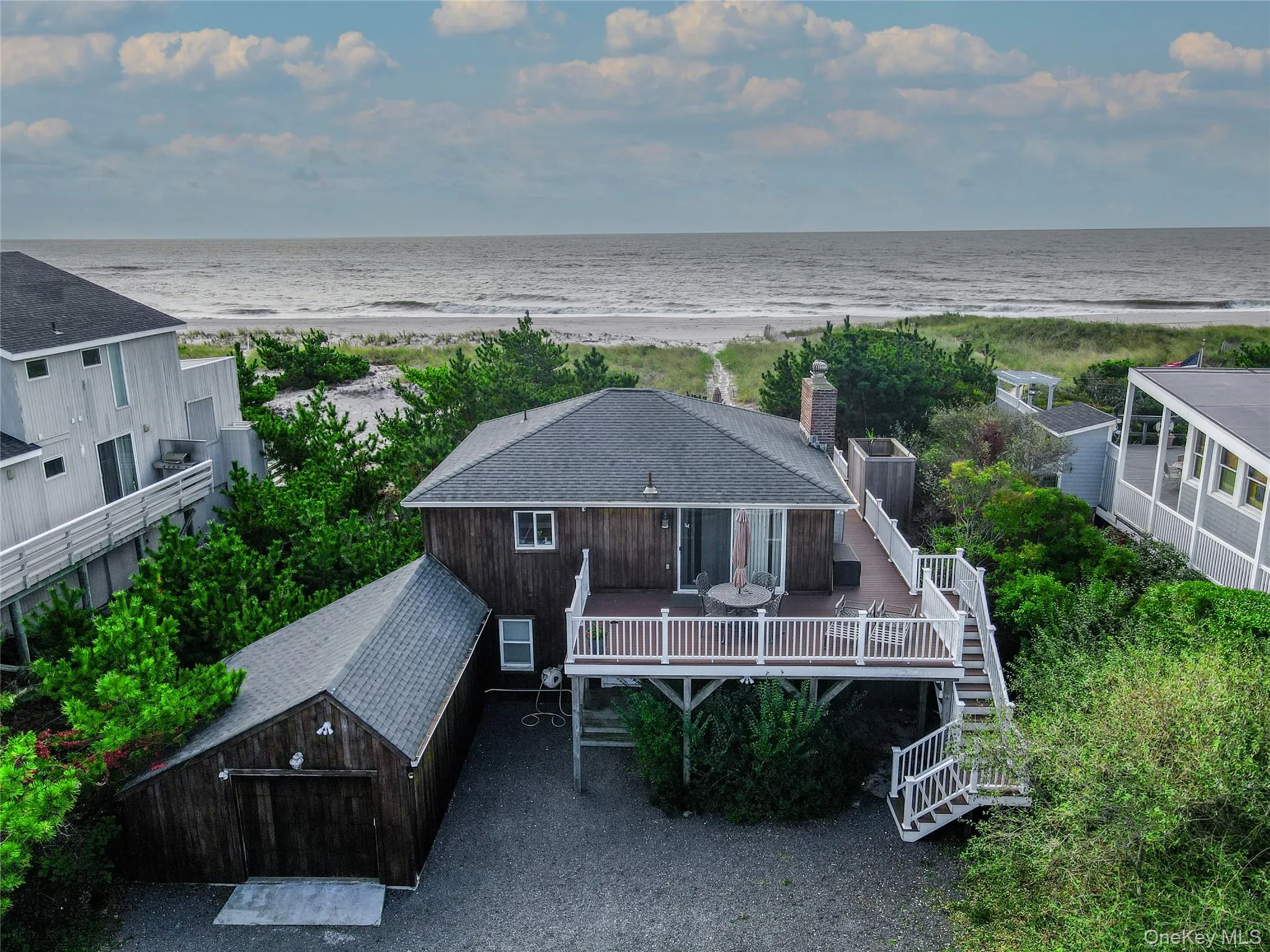 Bird's eye view looking South of private expansive beach Bird's eye view looking South of private expansive beach