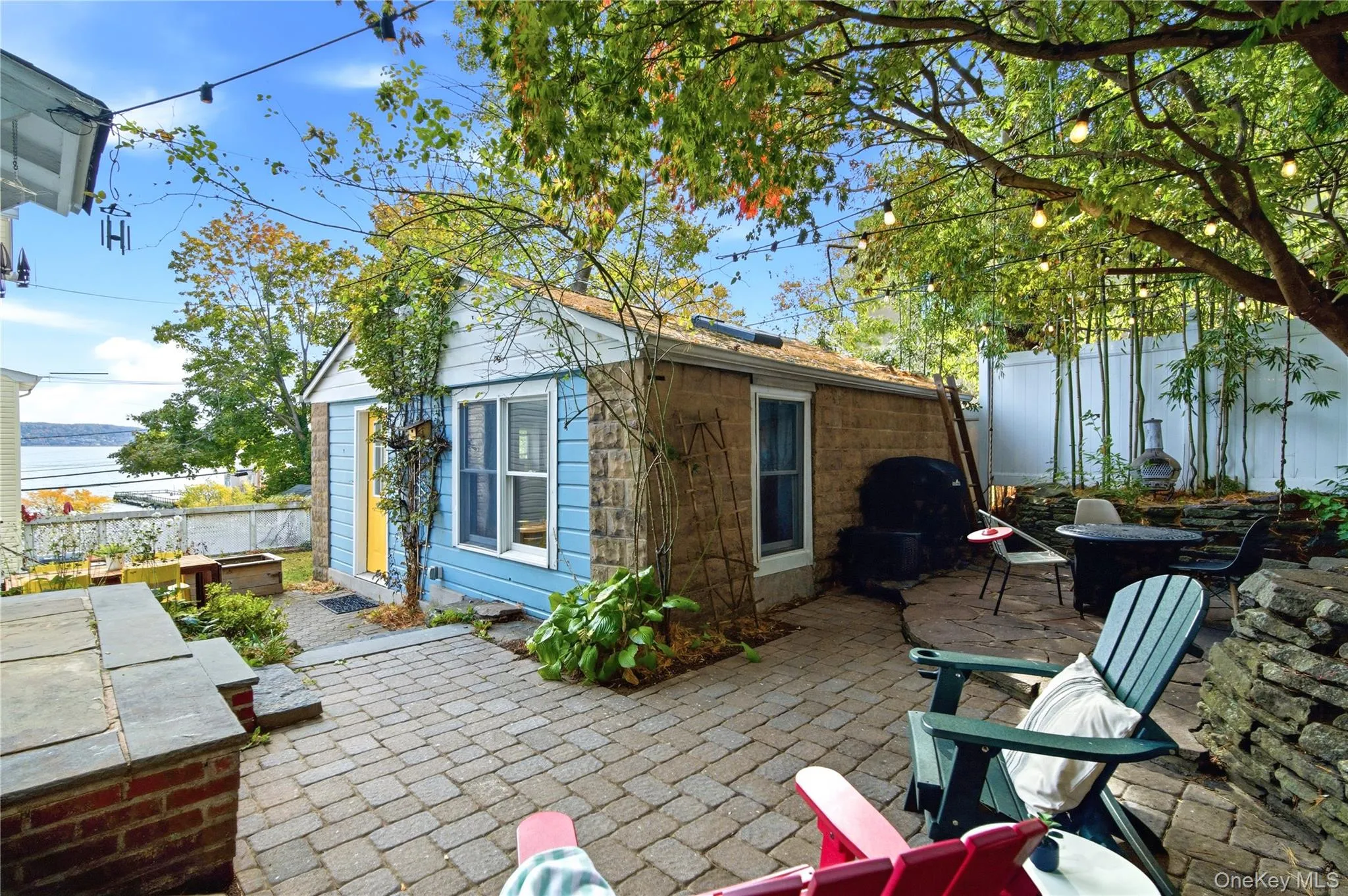 View of patio / terrace featuring an outdoor structure View of patio / terrace featuring an outdoor structure