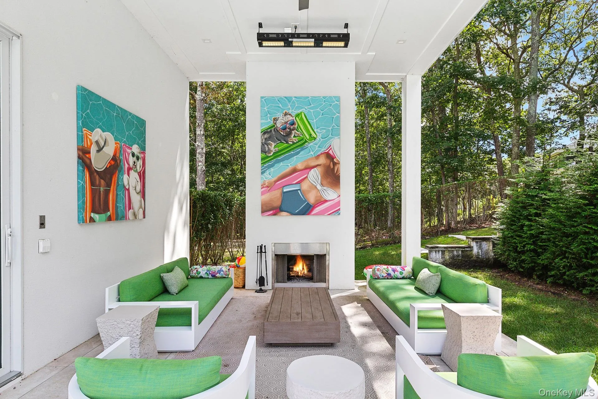 View of patio / terrace featuring an outdoor living space with a fireplace View of patio / terrace featuring an outdoor living space with a fireplace