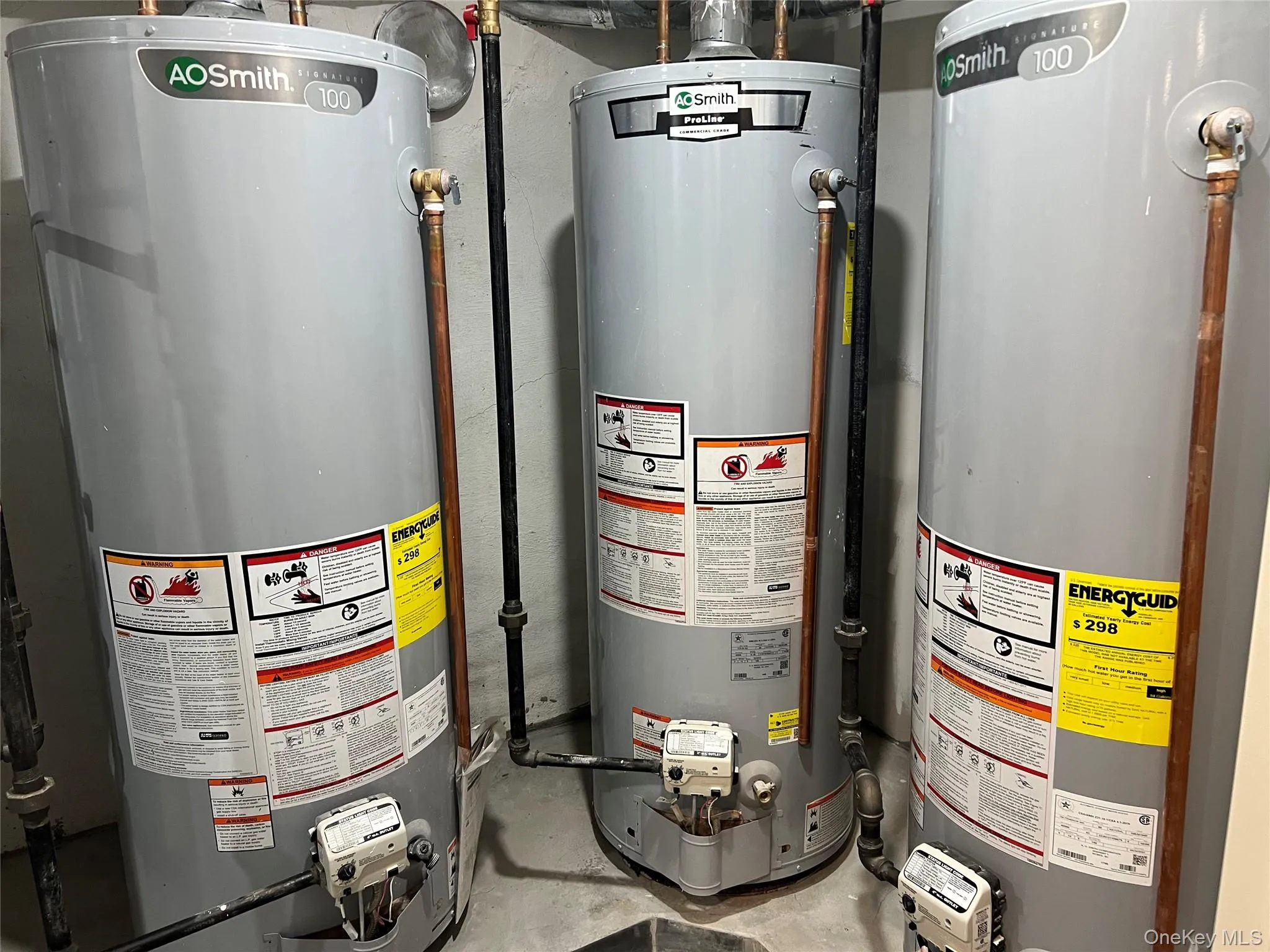 Utility room with water heater Utility room with water heater