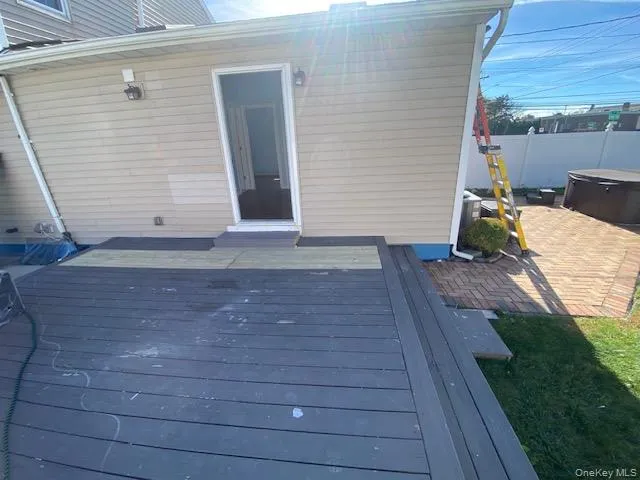 View of wooden deck View of wooden deck